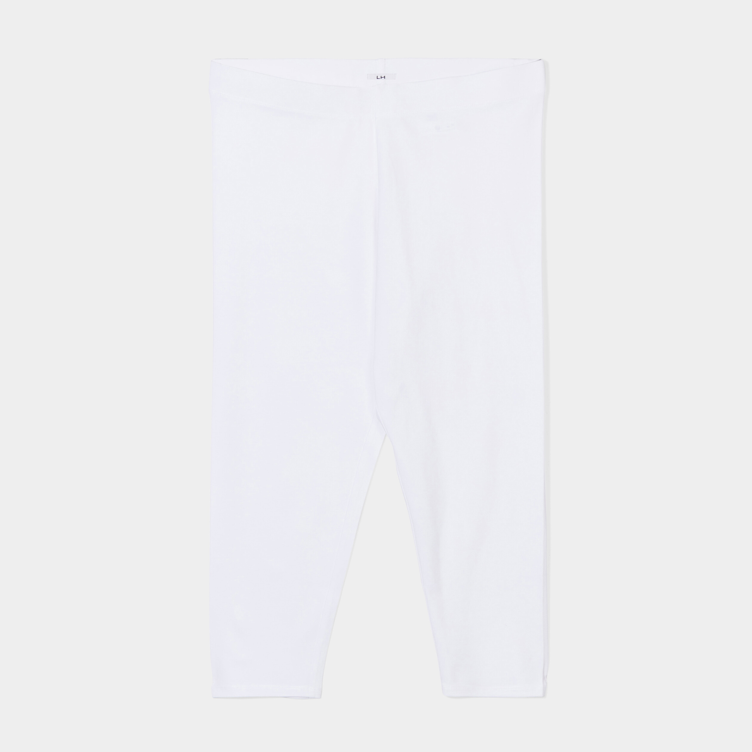 Legging corsaire taille &eacute;lastiqu&eacute;e blanc femme grande taille