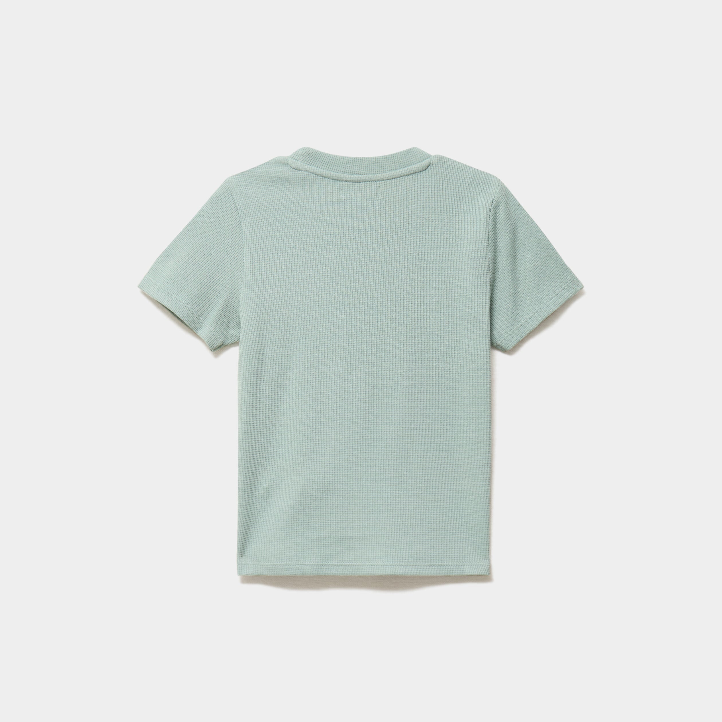 Ensemble pyjama short et t-shirt textur&eacute; vert pastel gar&ccedil;on
