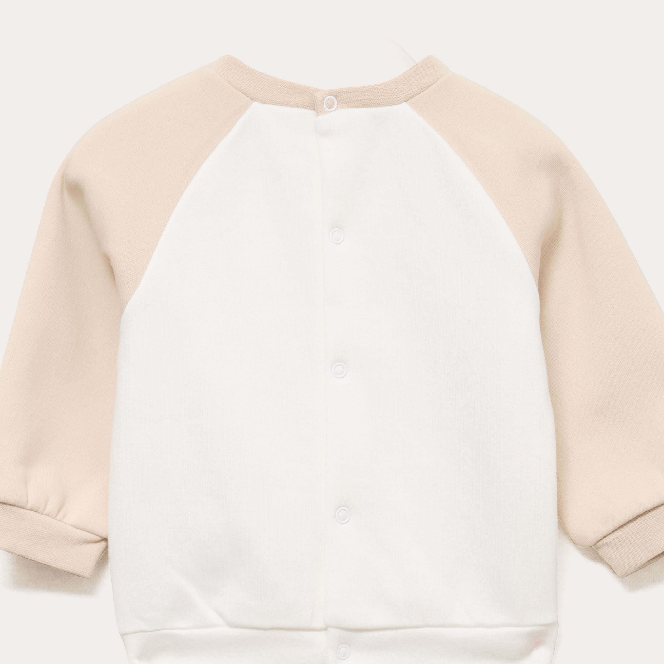 Ensemble 3 pi&egrave;ces avec sweat et pantalon blanc b&eacute;b&eacute;