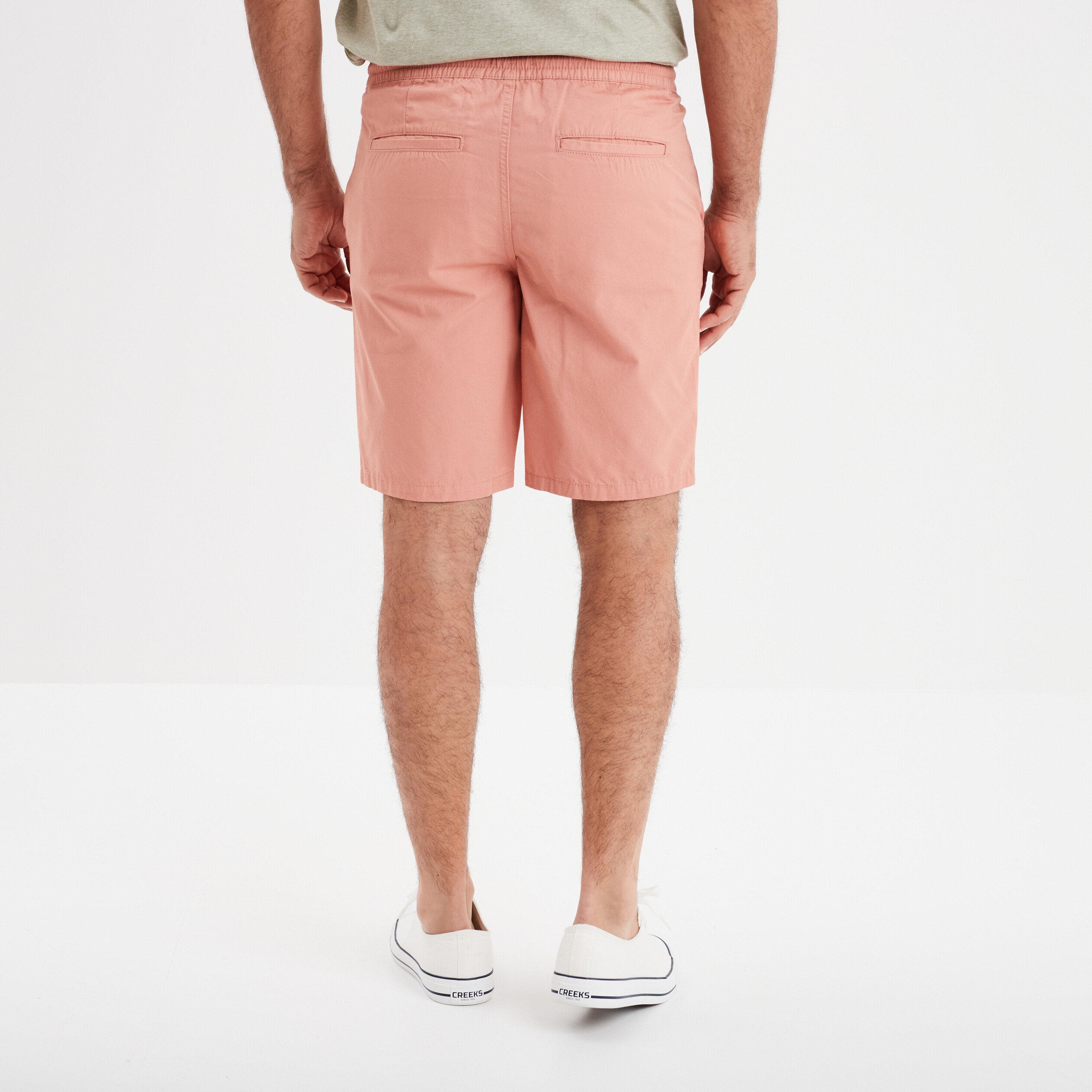 short chino avec cordon creeks rouge clair homme Short chino avec cordon Creeks rouge clair homme