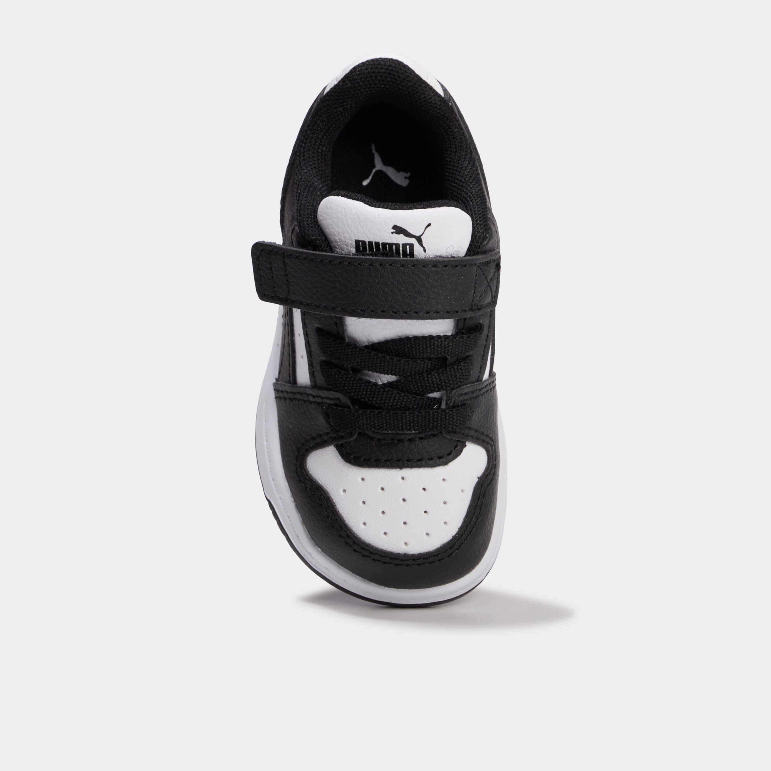 Baskets &agrave; scratchs Puma Rebound Slam noir b&eacute;b&eacute; gar&ccedil;on