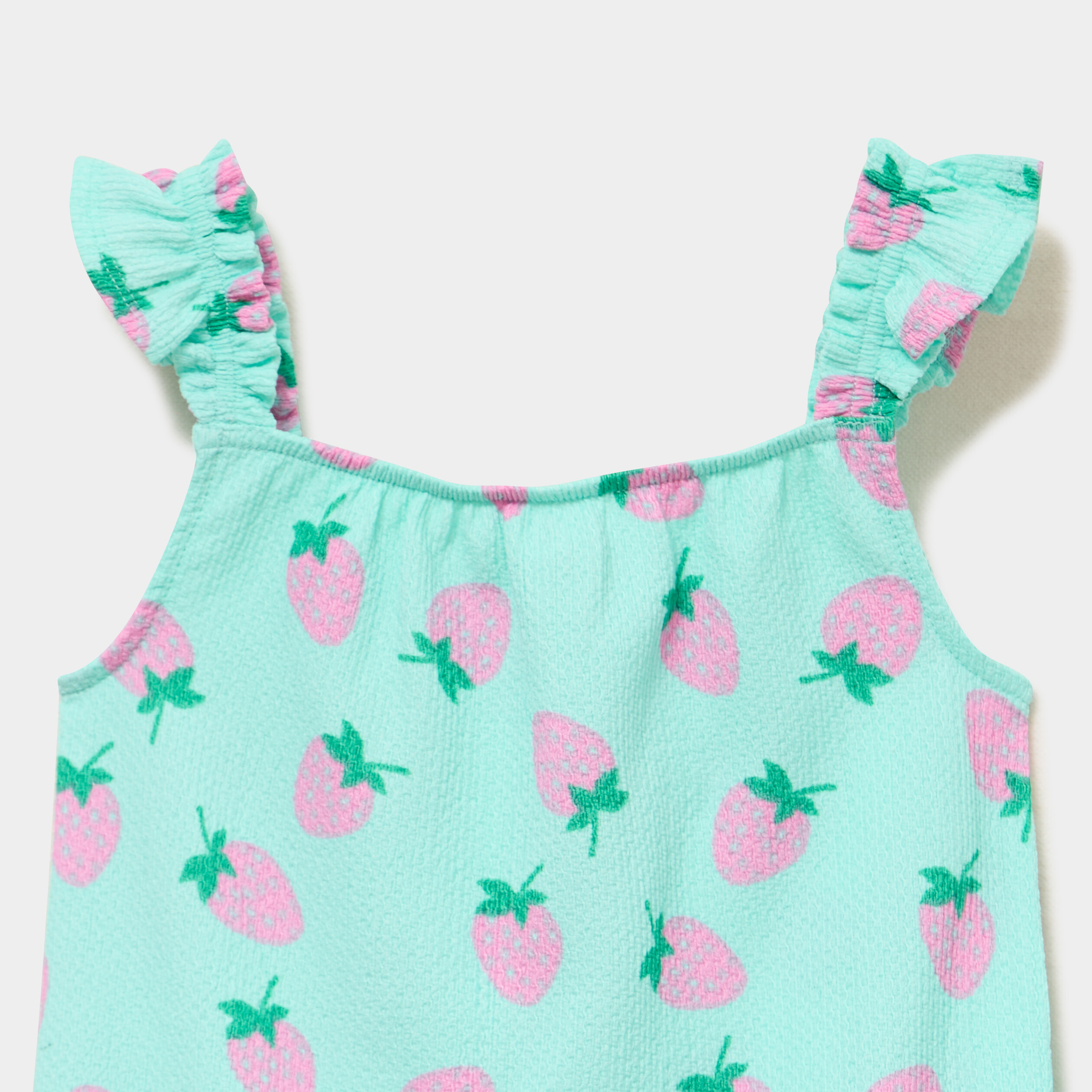 Ensemble 2 pi&egrave;ces d&eacute;bardeur et short bleu turquoise fille