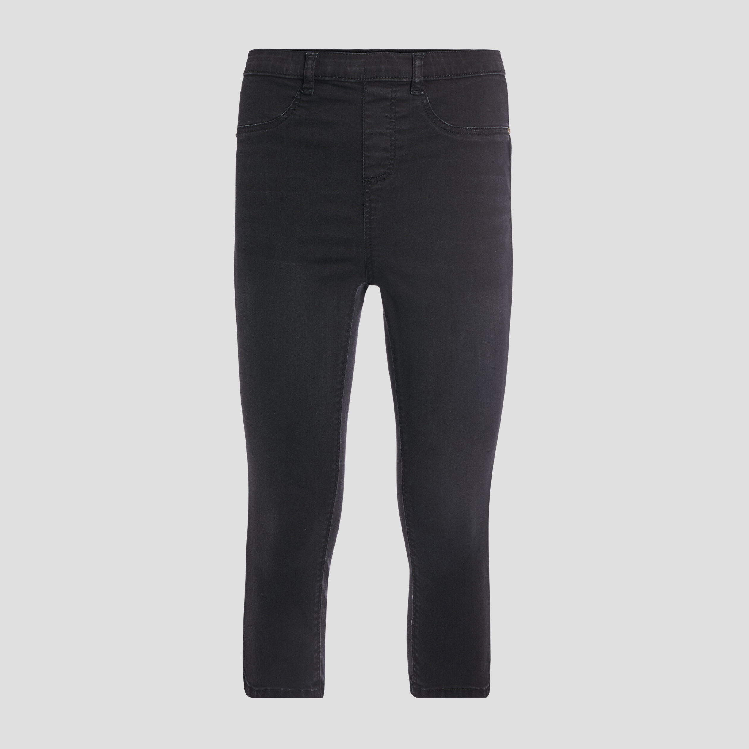 pantacourt slim en jean push up denim noir femme Pantacourt slim en jean push up denim noir femme