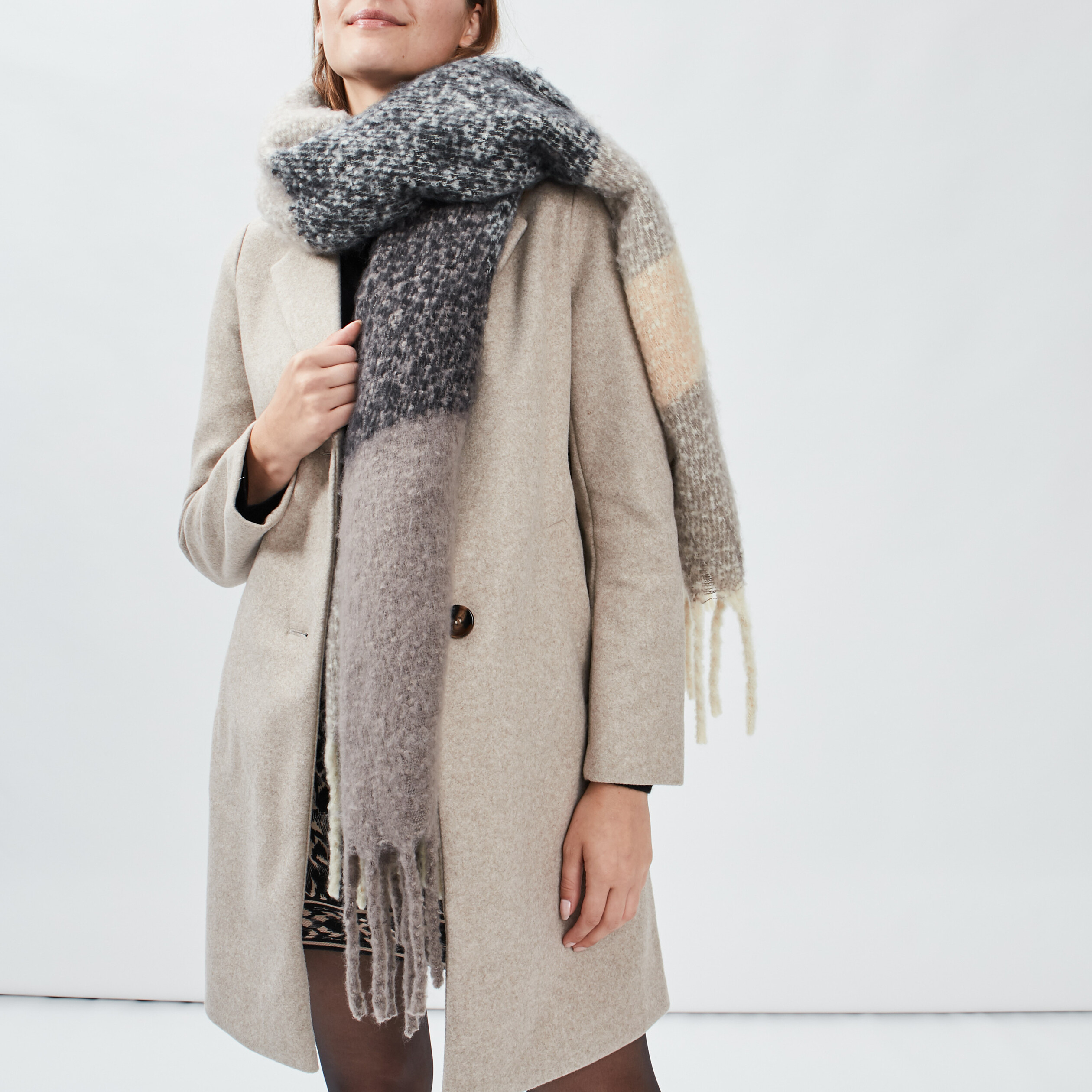 Kalinga Ashok Echarpe Epaisse Echarpe Laine Grosse Ã©écharpe Femme