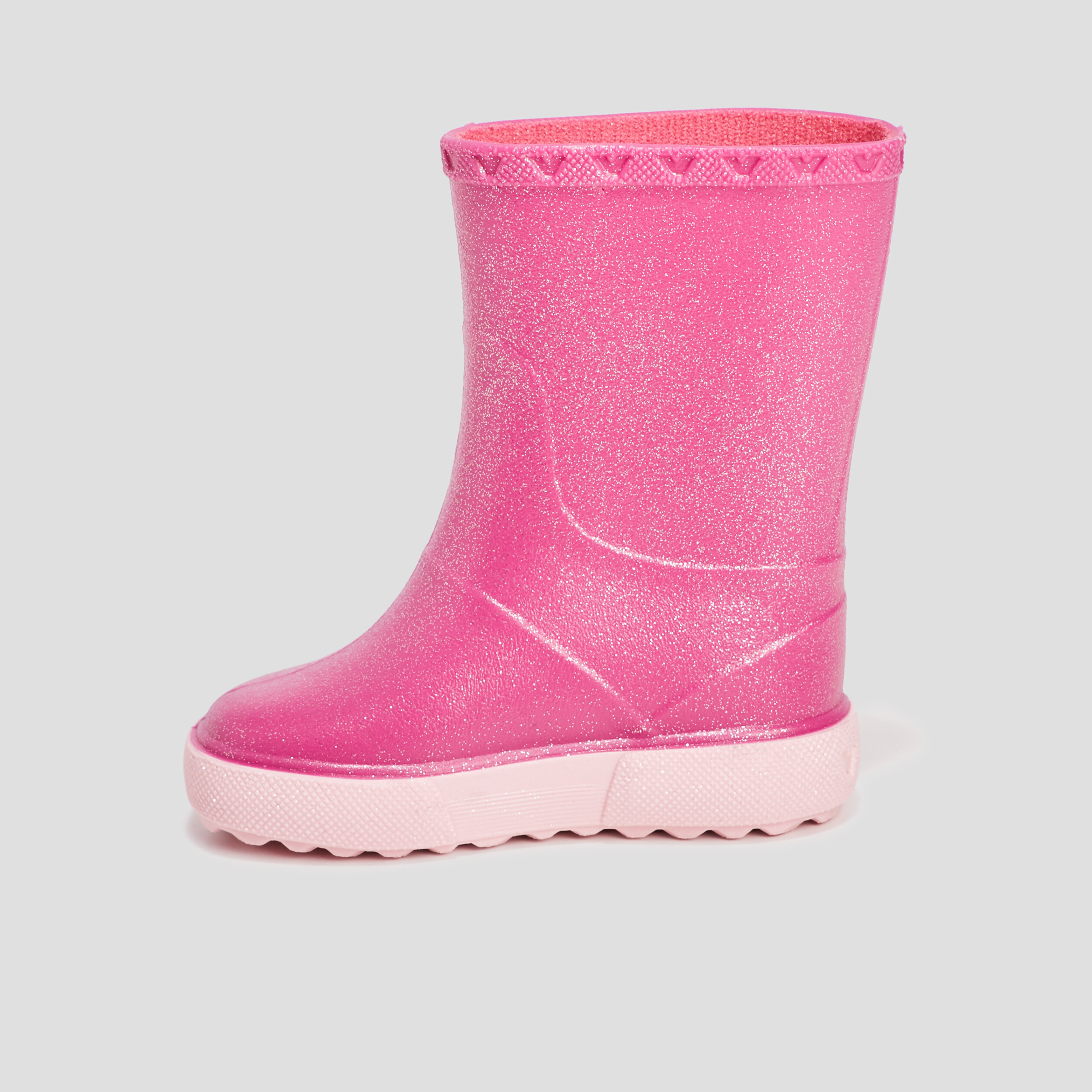 bottes de pluie pailletees rose bebef Bottes de pluie pailletées rose bébé fille