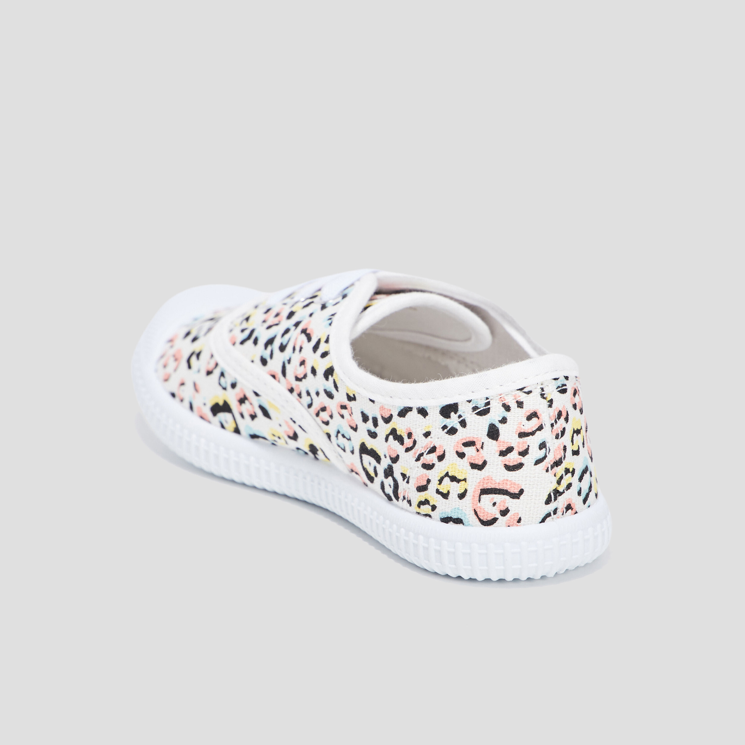 tennis en toile a lacets multicolore fille Tennis en toile à lacets multicolore fille