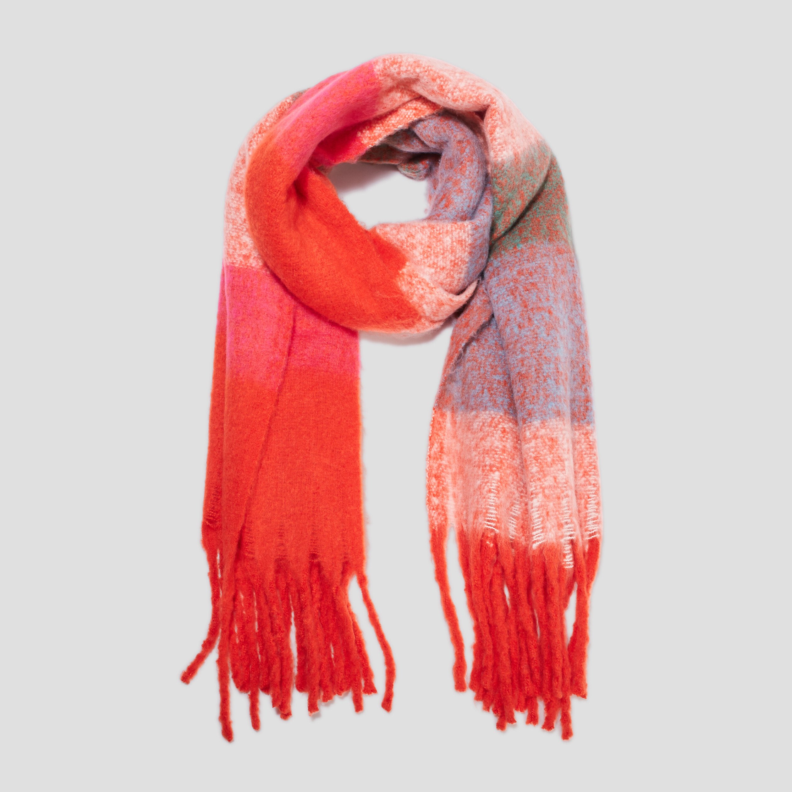 Écharpe multicolore femme