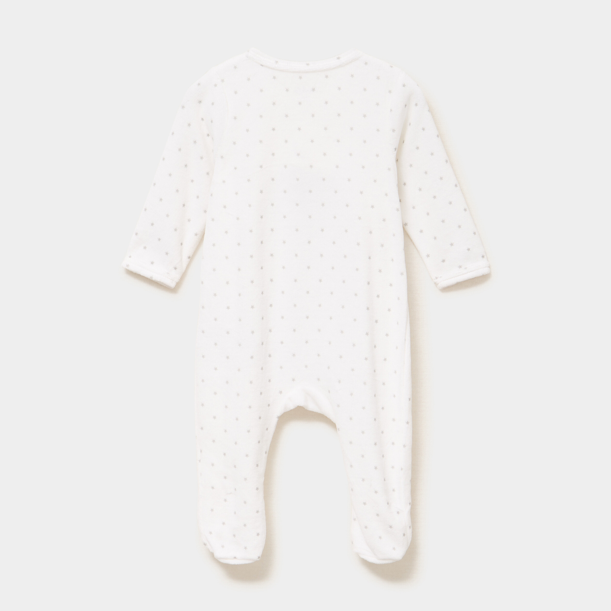 Dors-bien manches longues boutonn&eacute; blanc b&eacute;b&eacute;