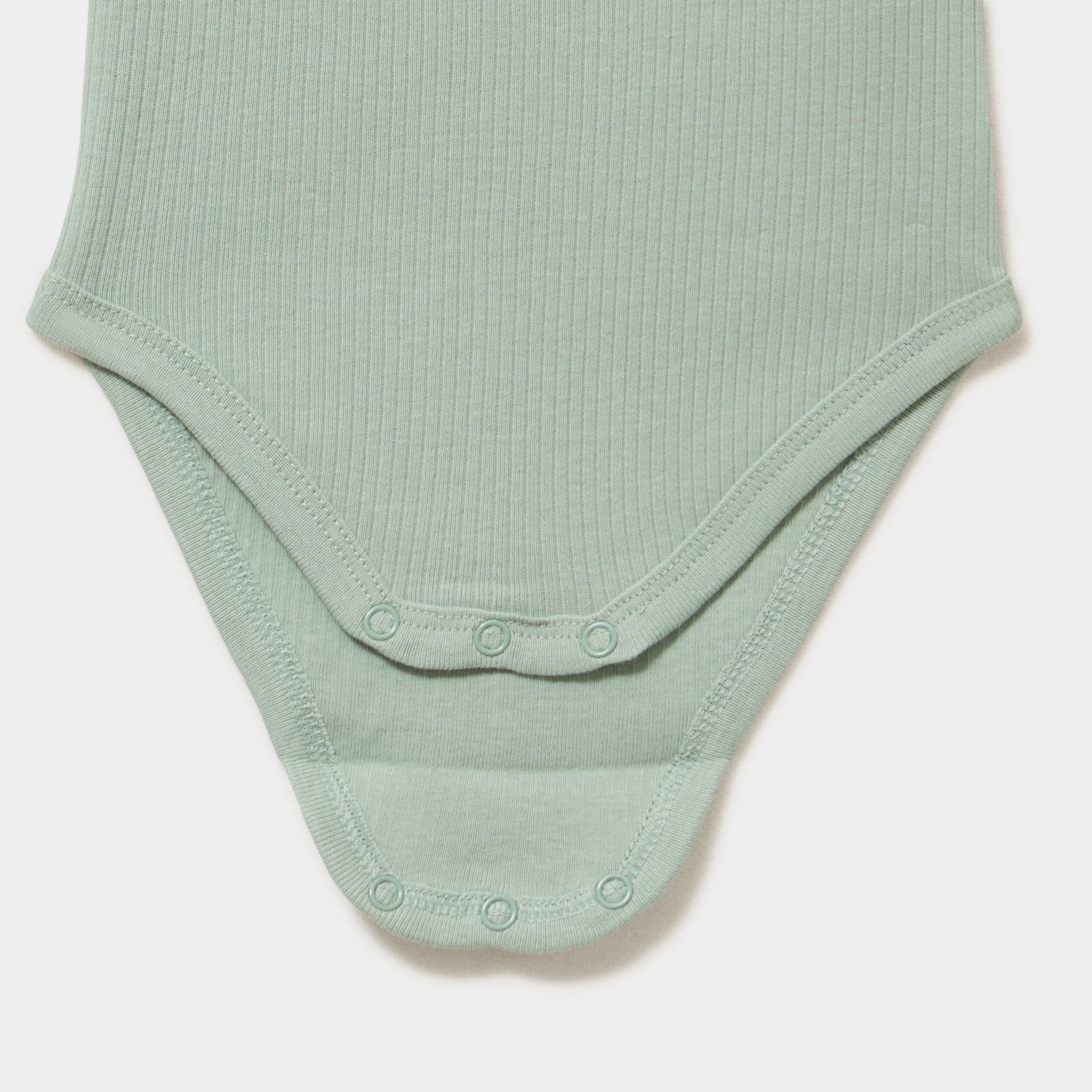 Lot 3 bodies coton c&ocirc;tel&eacute; sans manches vert kaki b&eacute;b&eacute;