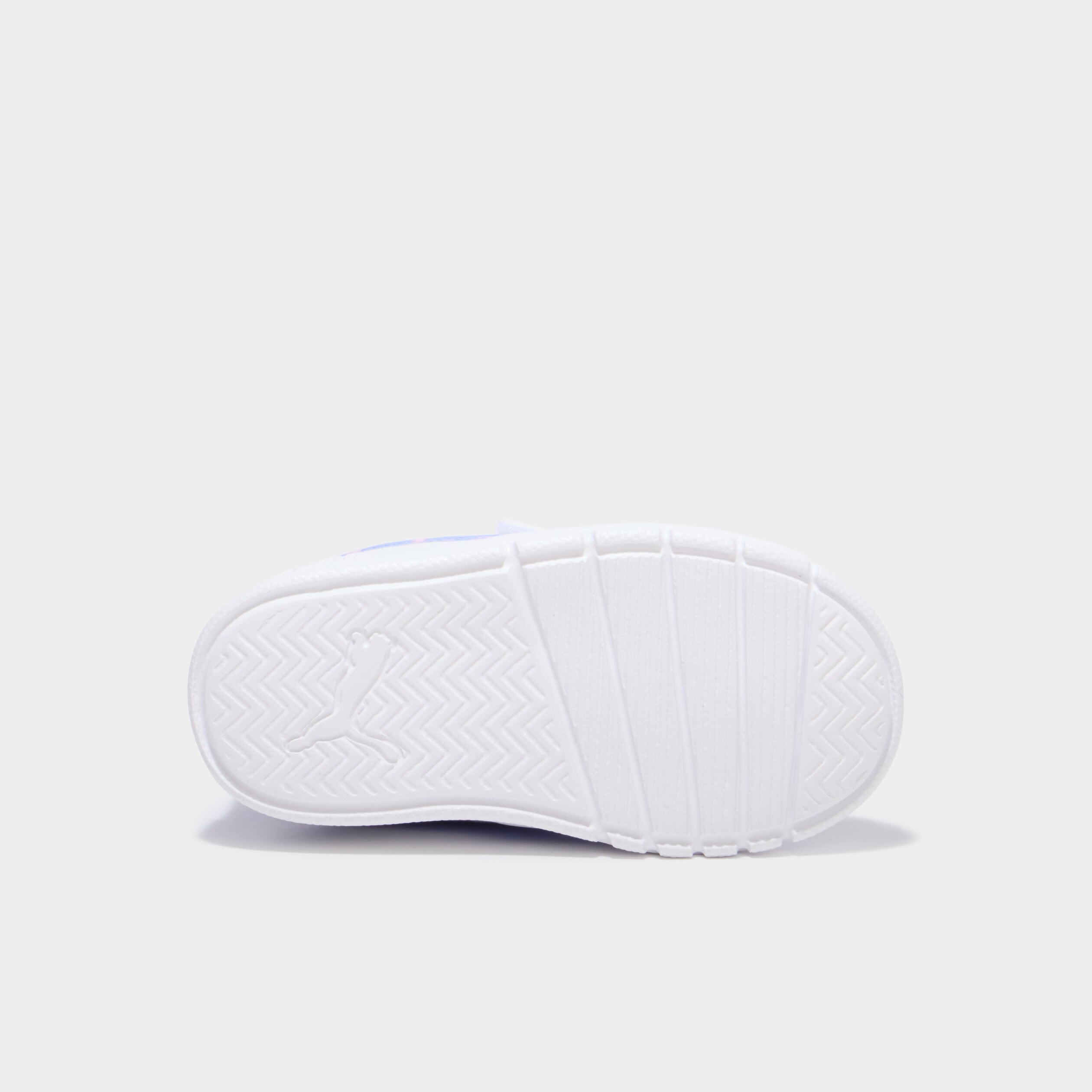 Tennis basses scratchs Puma Courtflex V3 bleu ciel b&eacute;b&eacute; fille