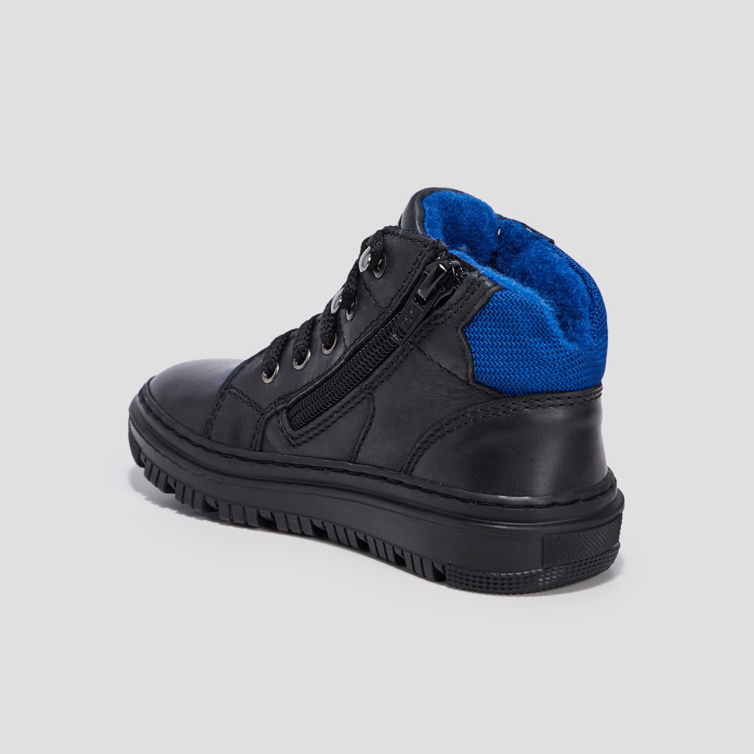 Baskets montantes zippées noir garçon