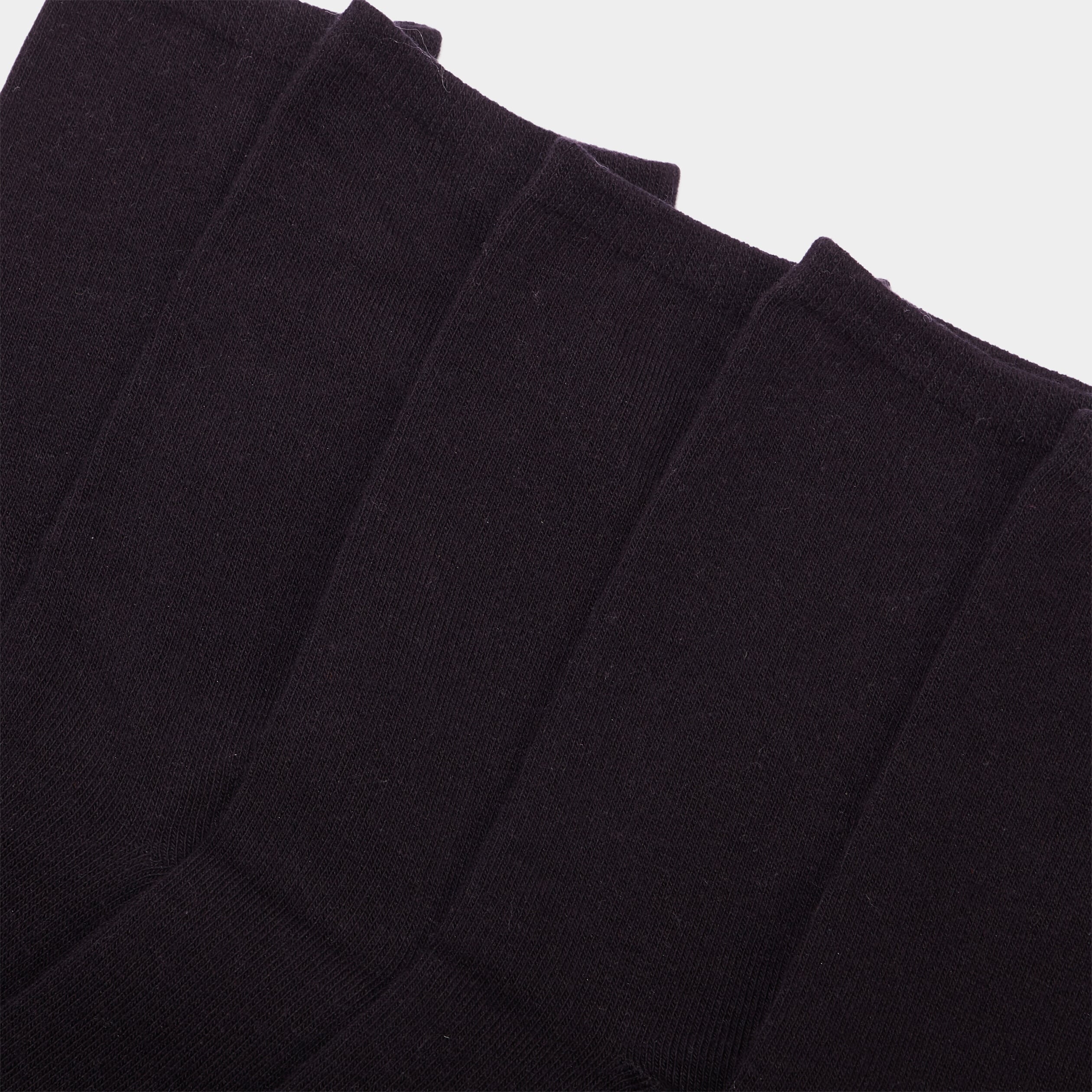 Lot 5 paires chaussettes coton noir mixte