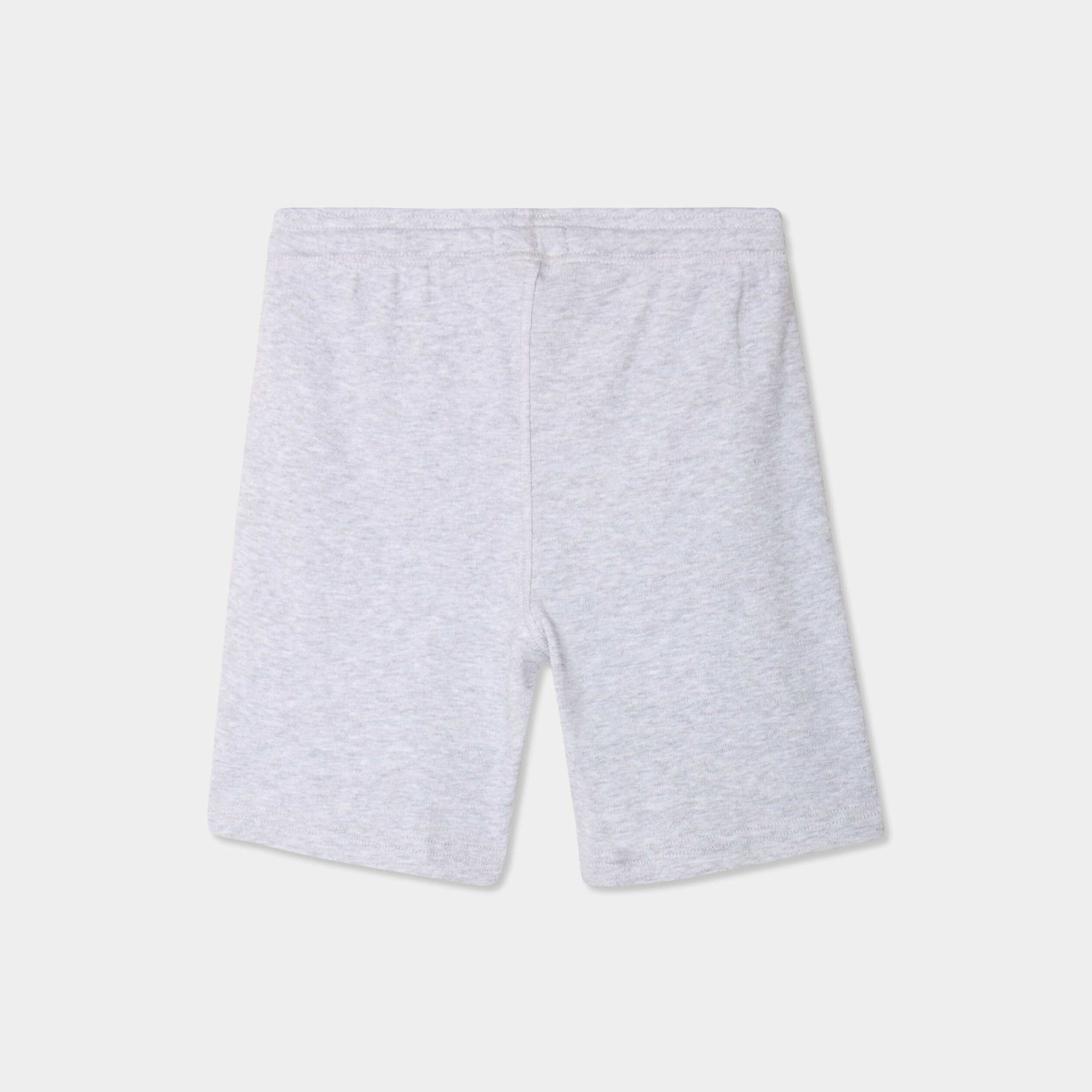short jogging droit taille elastiquee gris garcon Short jogging droit taille élastiquée gris garçon