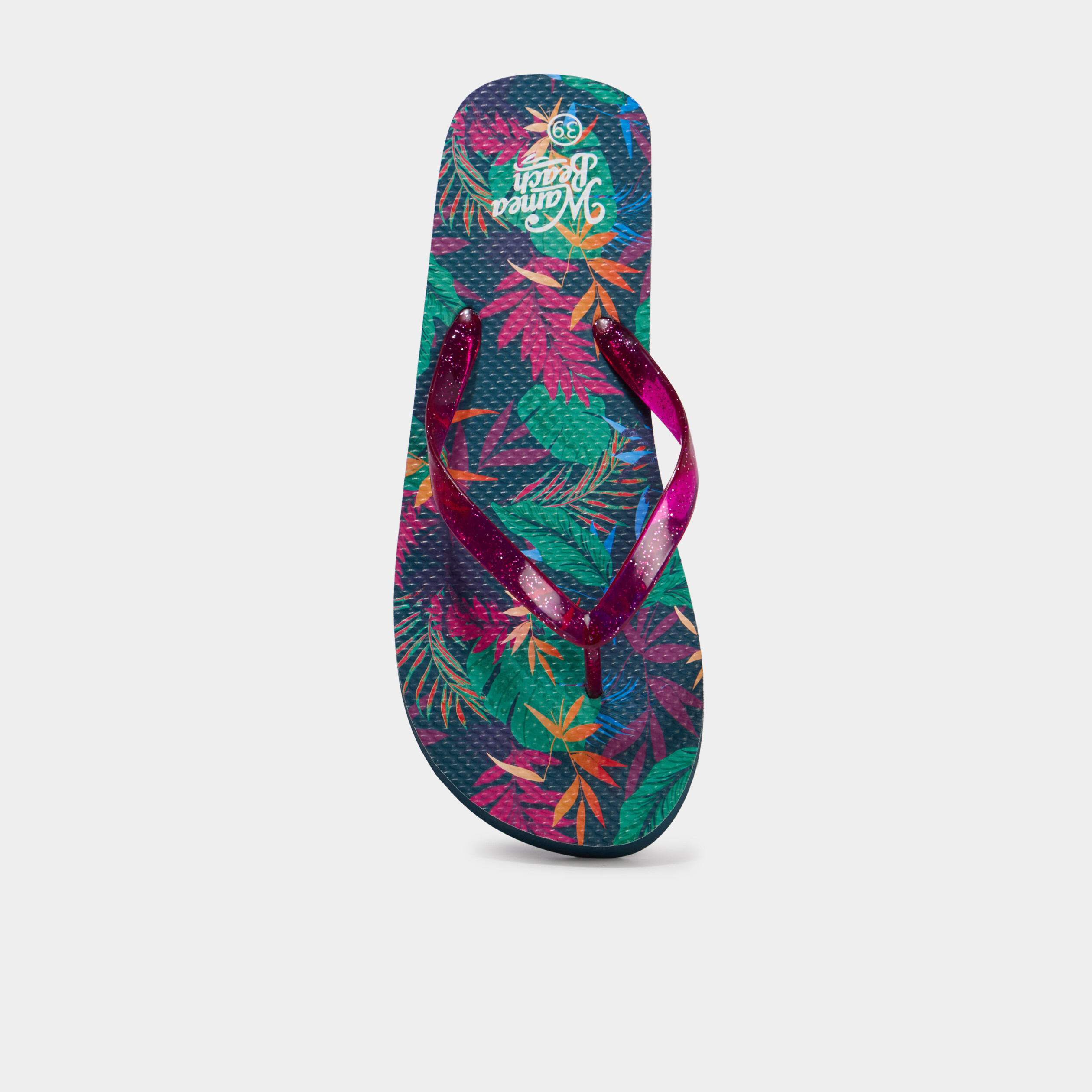 Tongs multicolore femme