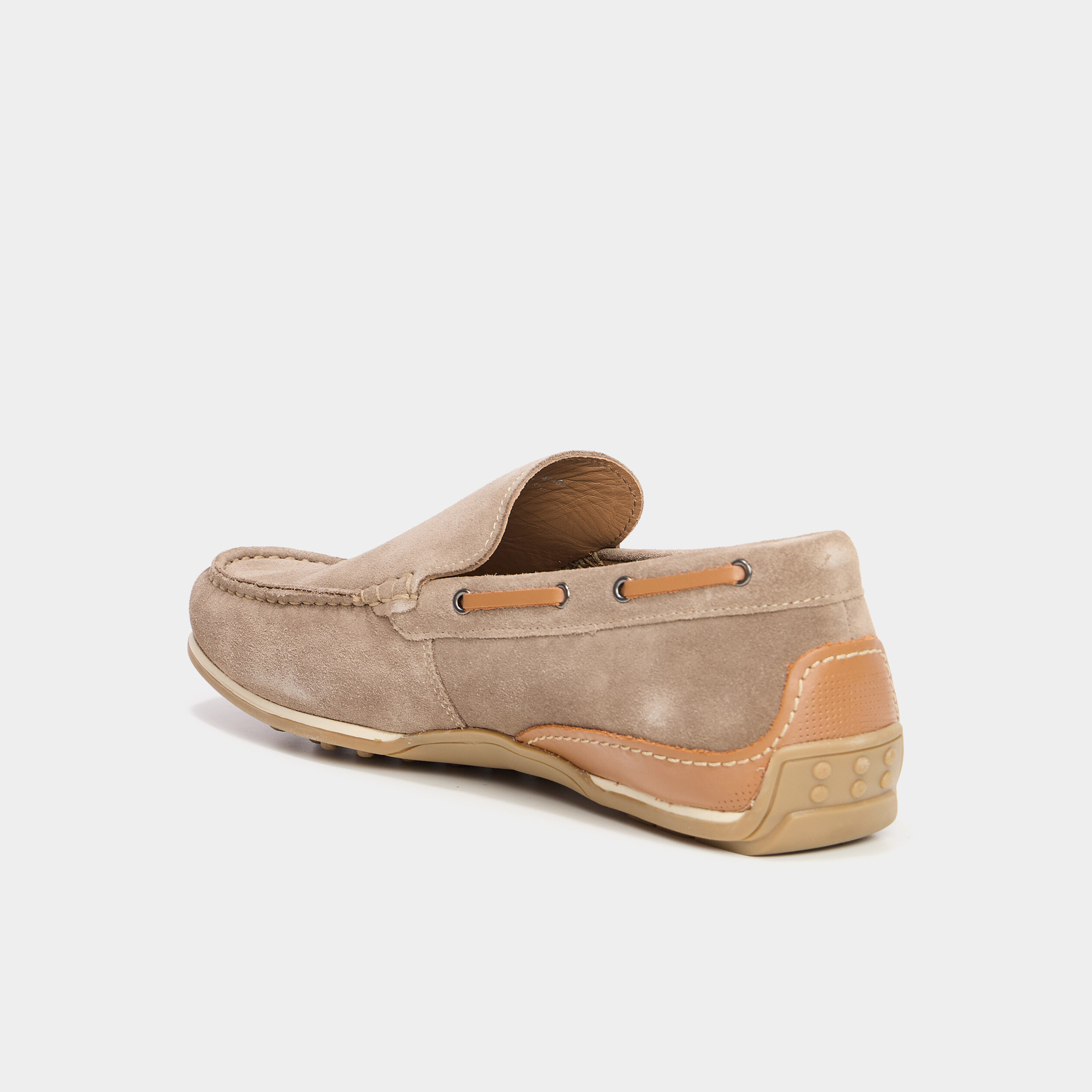 Mocassins en cuir sable homme