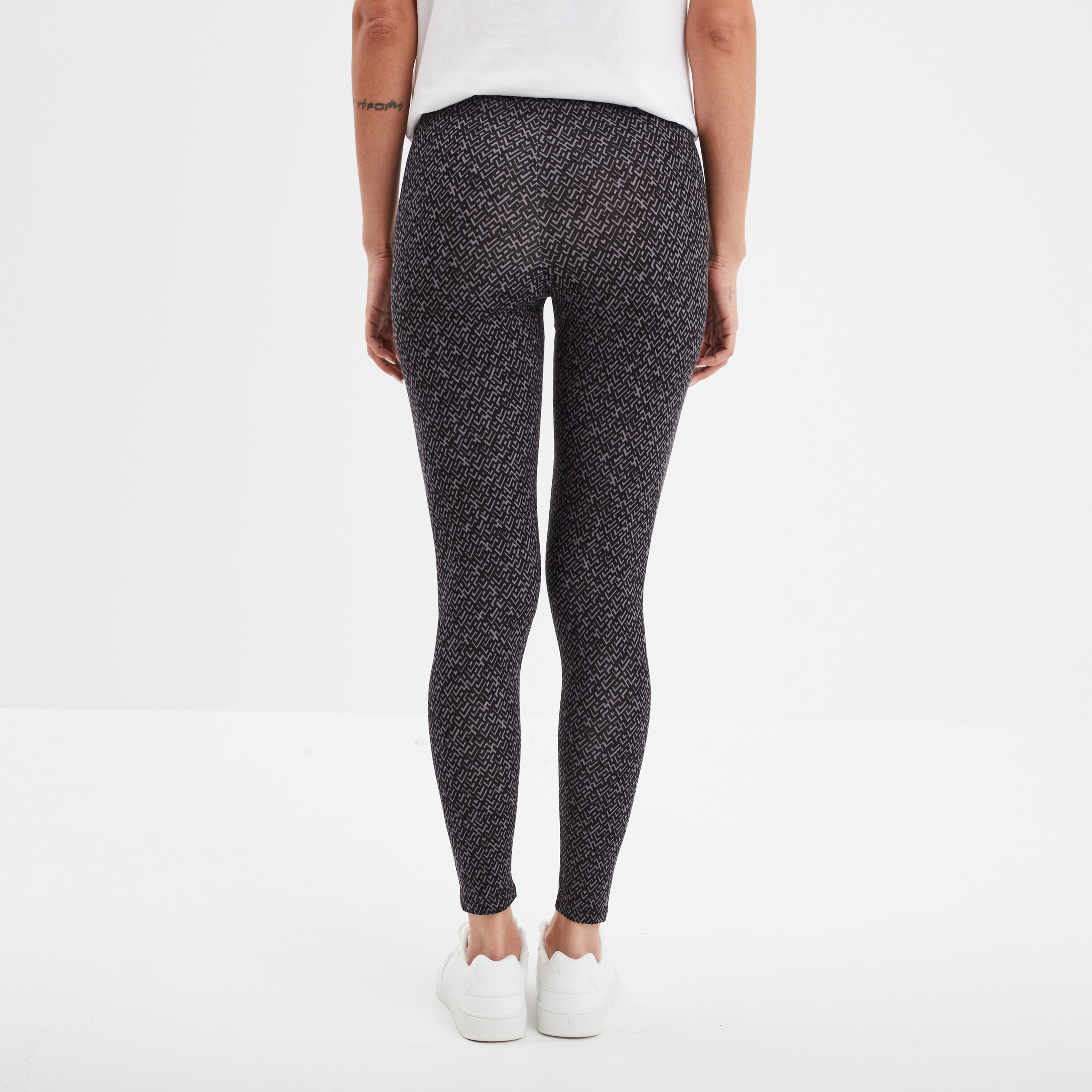 legging long taille haute gris femme Legging long taille haute gris femme
