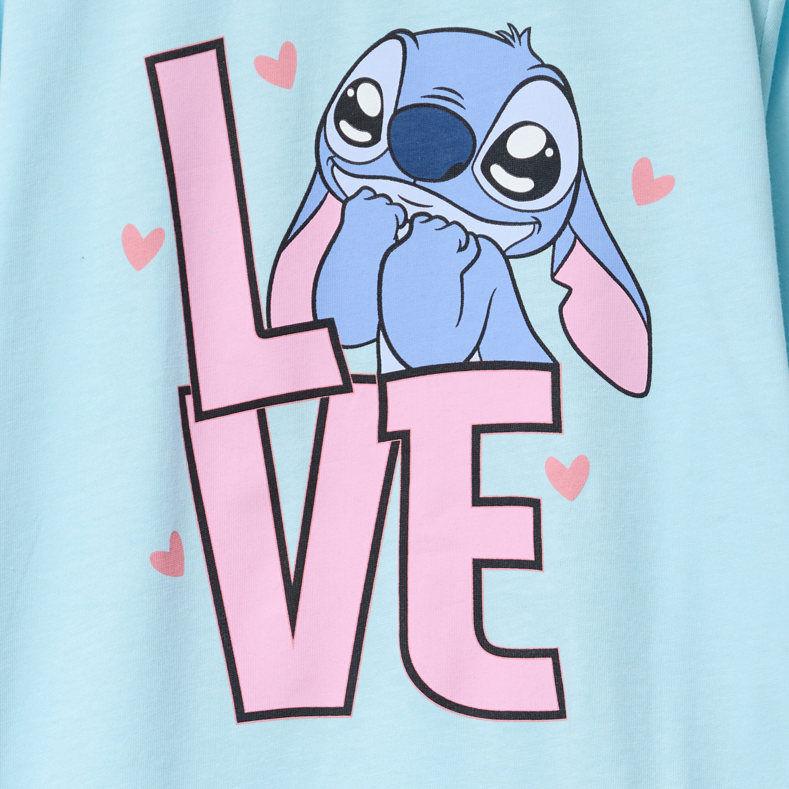 Ensemble pyjama pièces coton Stitch vert fille La Halle