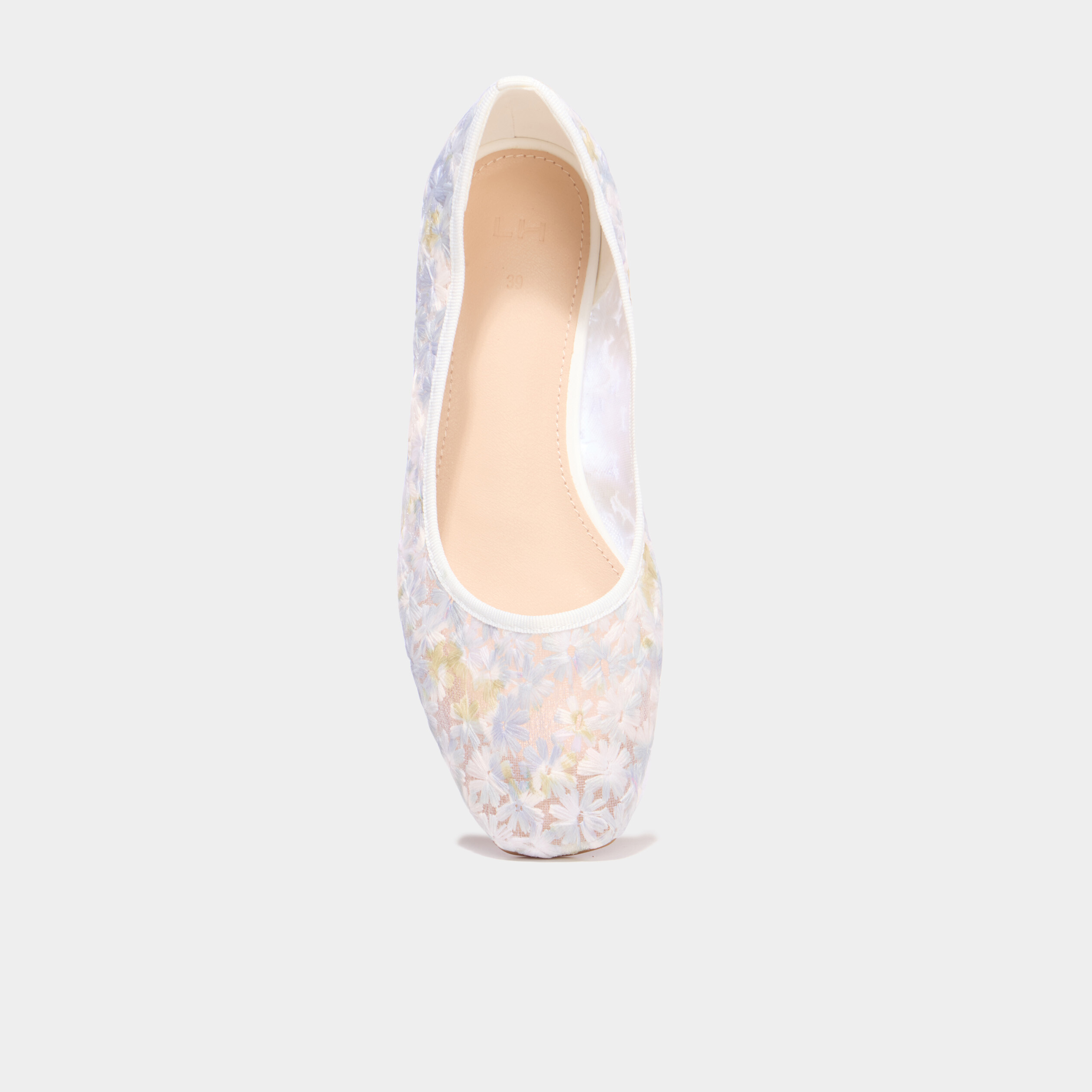 Ballerines brod&eacute;es multicolore femme