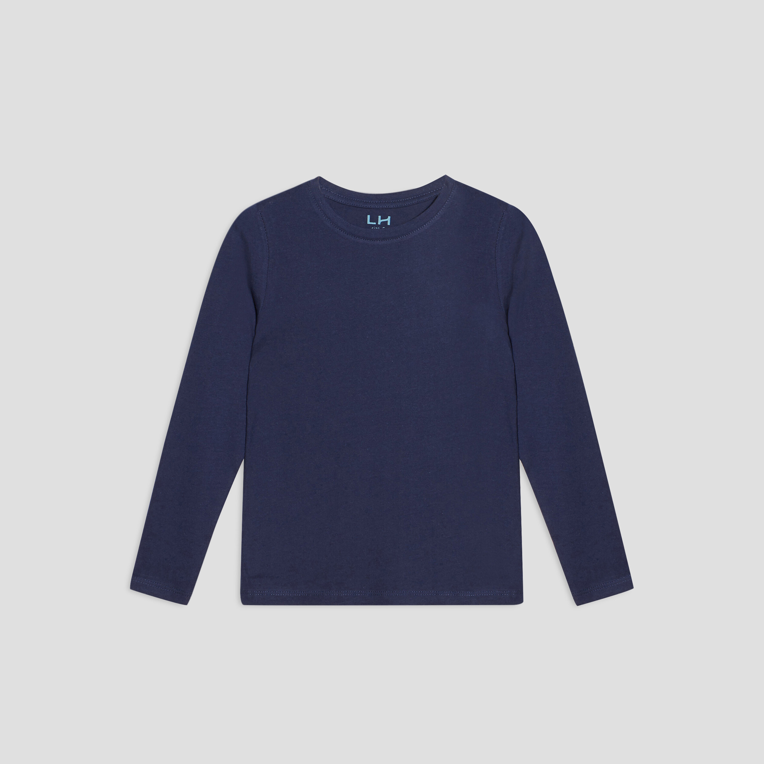 t shirt manches longues bleu marine garcon T-shirt manches longues bleu marine garçon