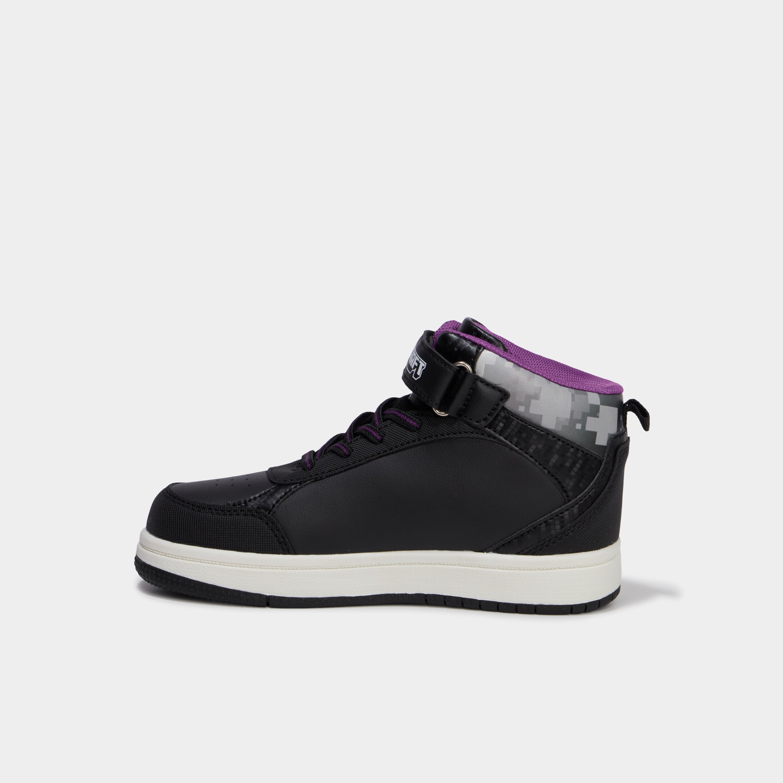 Baskets montantes Minecraft noir gar&ccedil;on