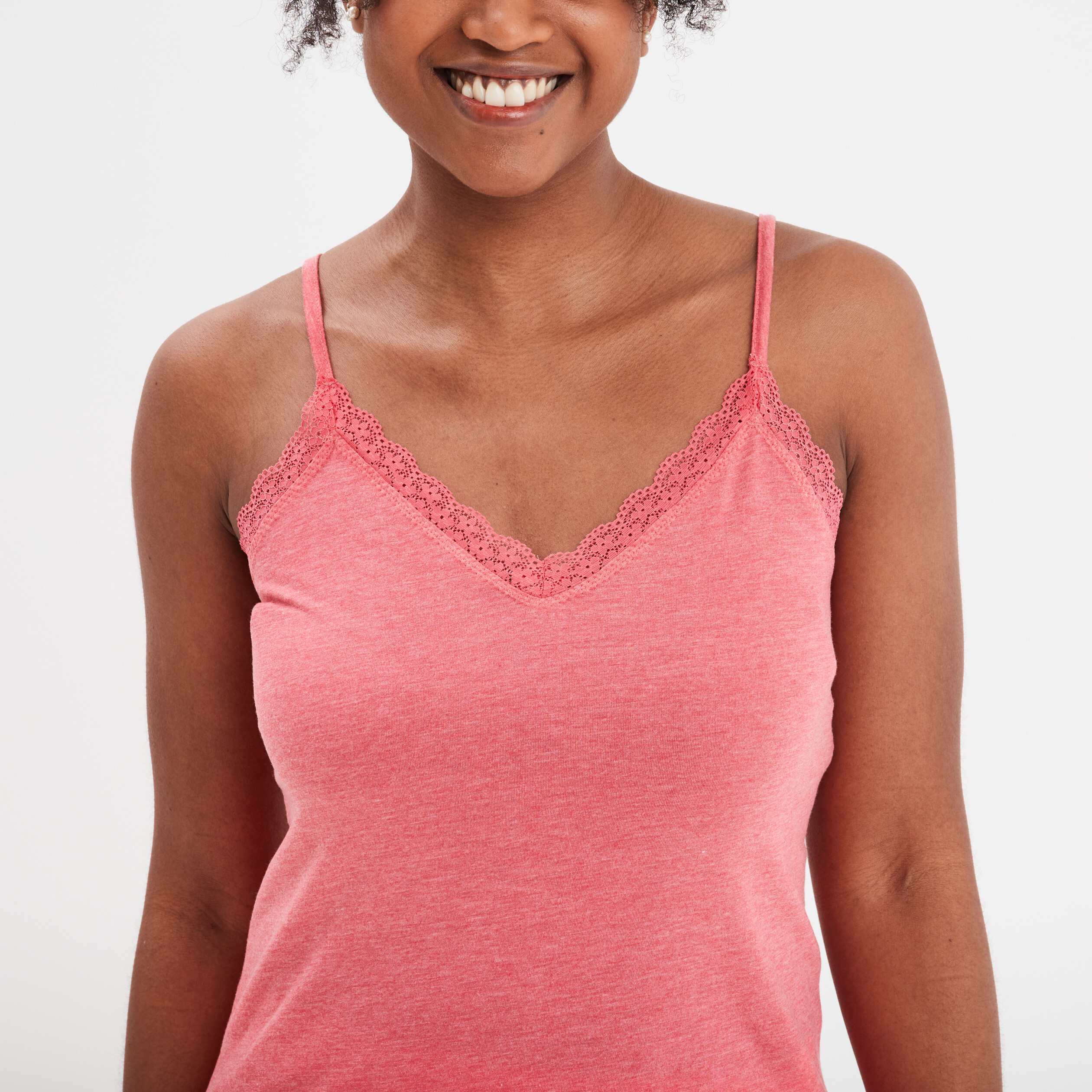 Ensemble pyjama short et d&eacute;bardeur rose vif femme