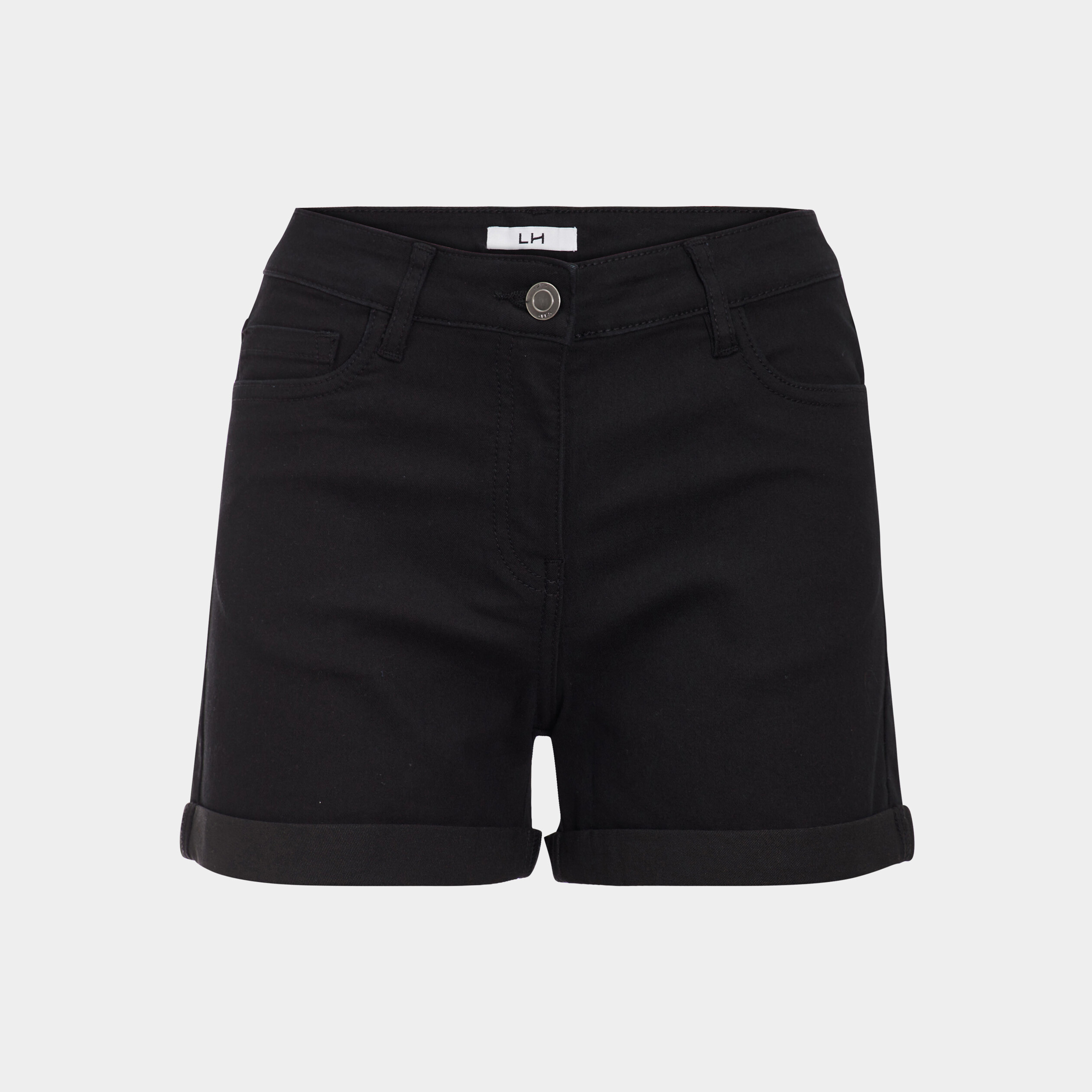 Short skinny 5 poches noir femme