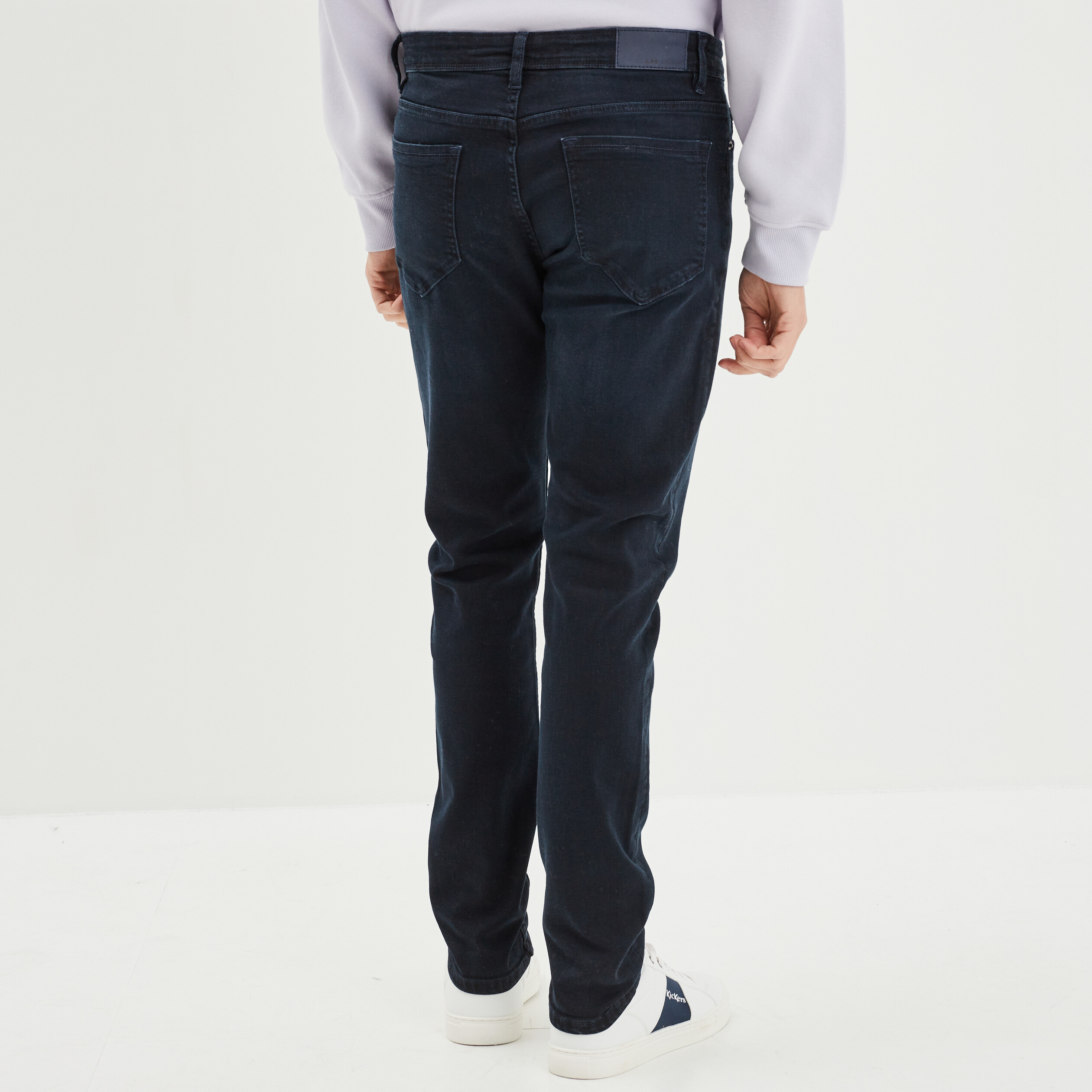 jeans slim 5 poches denim blue black homme Jeans slim 5 poches denim blue black homme