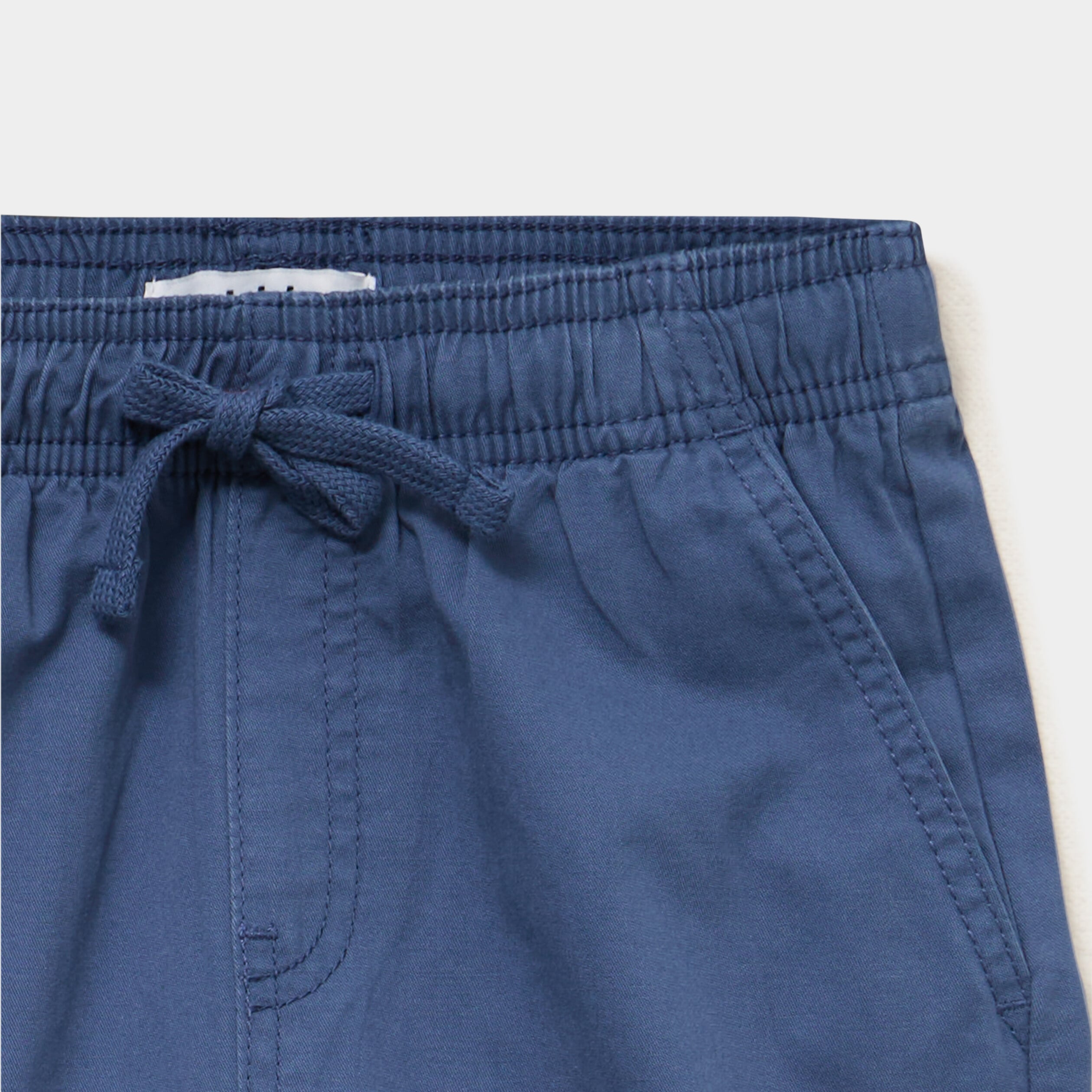 Bermuda short loose &eacute;lastiqu&eacute; coton bleu fonc&eacute; gar&ccedil;on