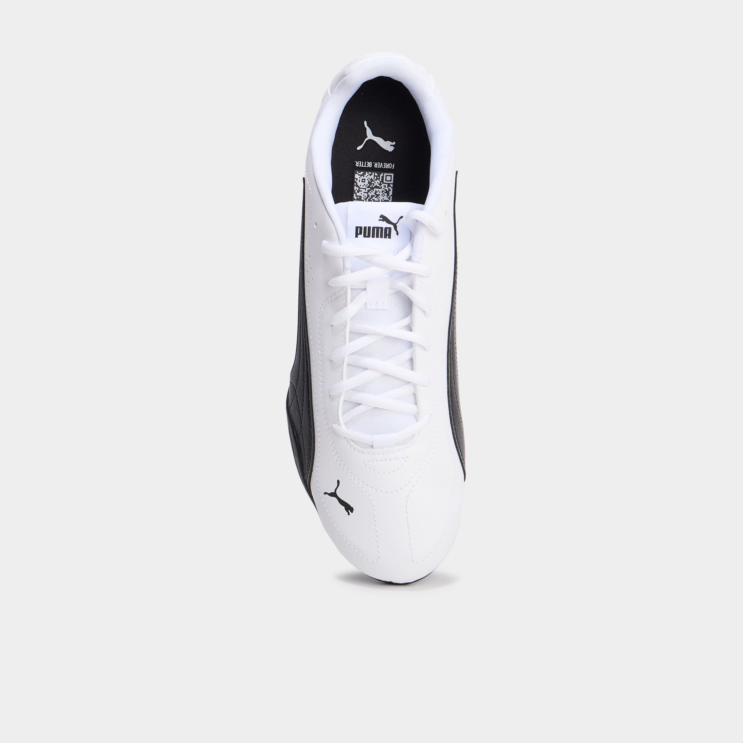 tennis basses a lacets en cuir puma blanc homme Tennis basses à lacets en cuir Puma blanc homme