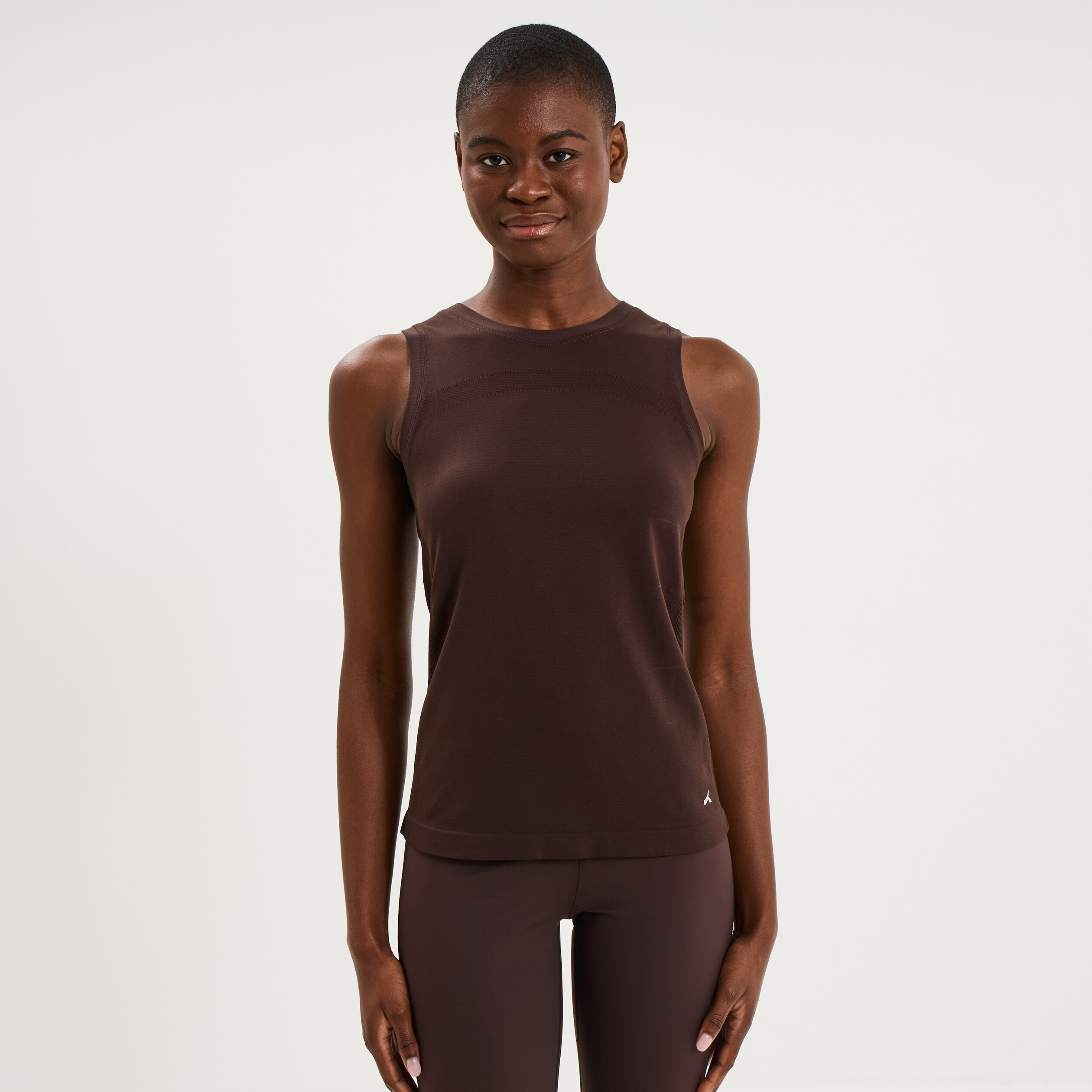 D&eacute;bardeur de sport fluide marron fonc&eacute; femme