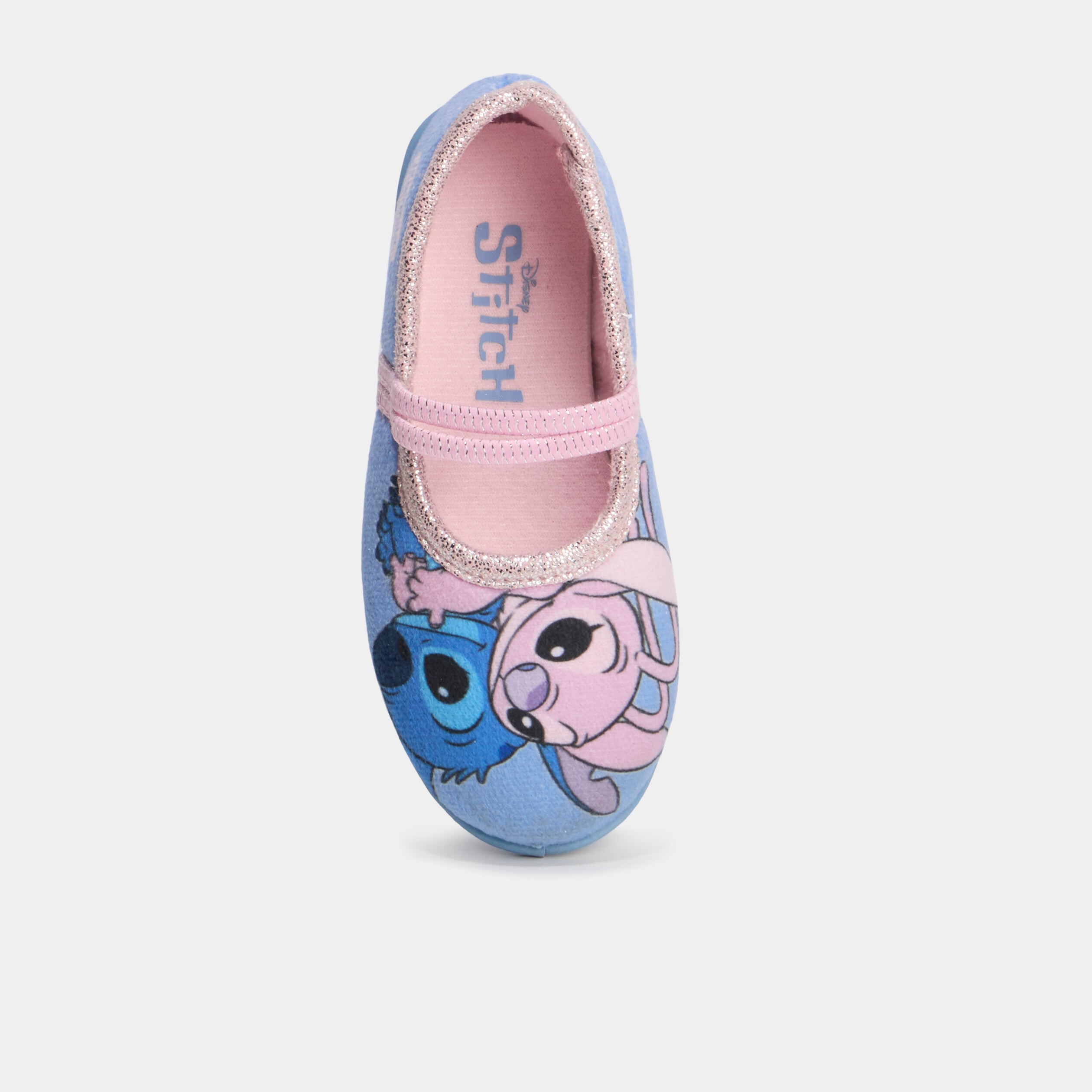 Chaussons ballerines Stitch bleu fille