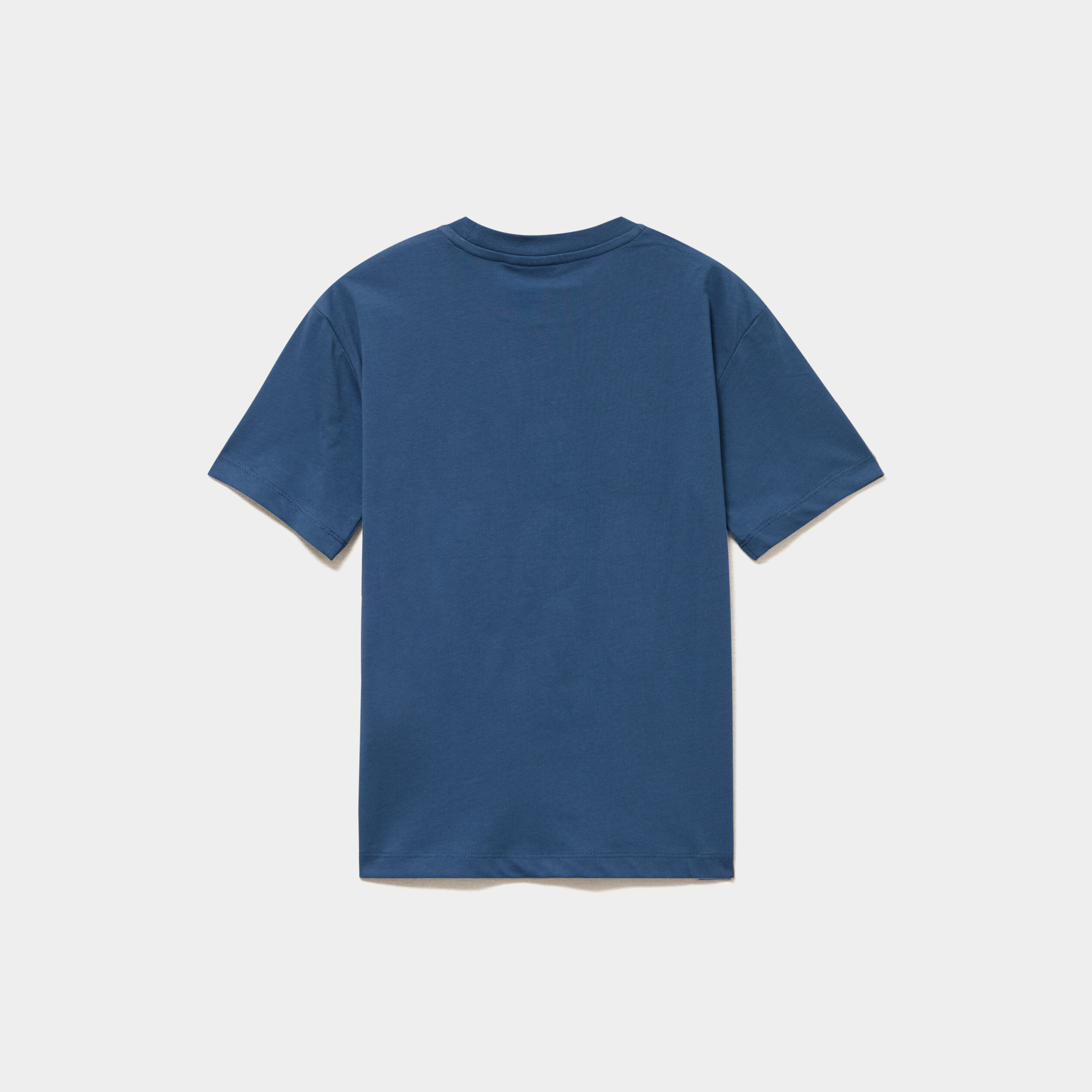 T-shirt coton Smiley World bleu gris gar&ccedil;on