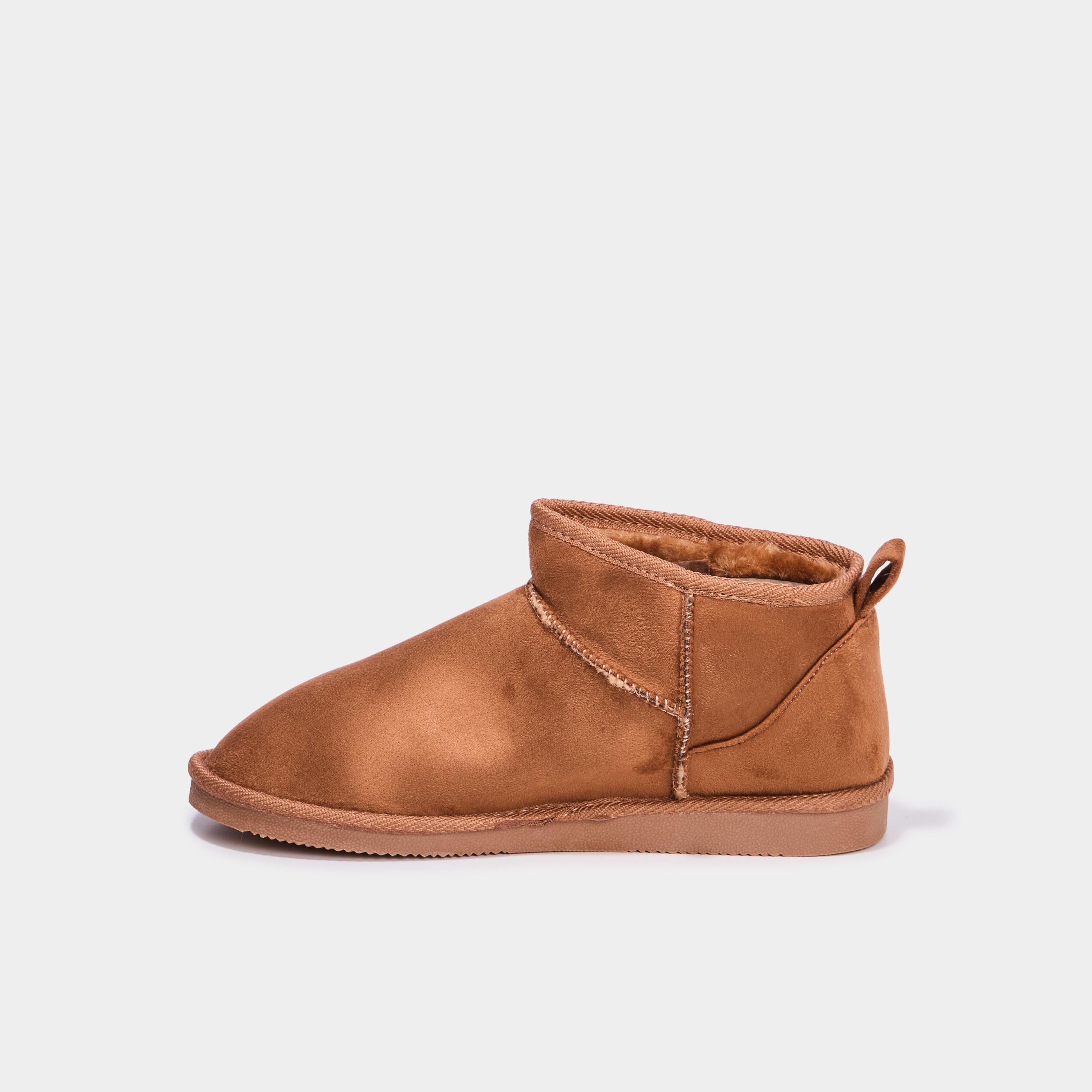 Bottines fourr&eacute;es marron femme