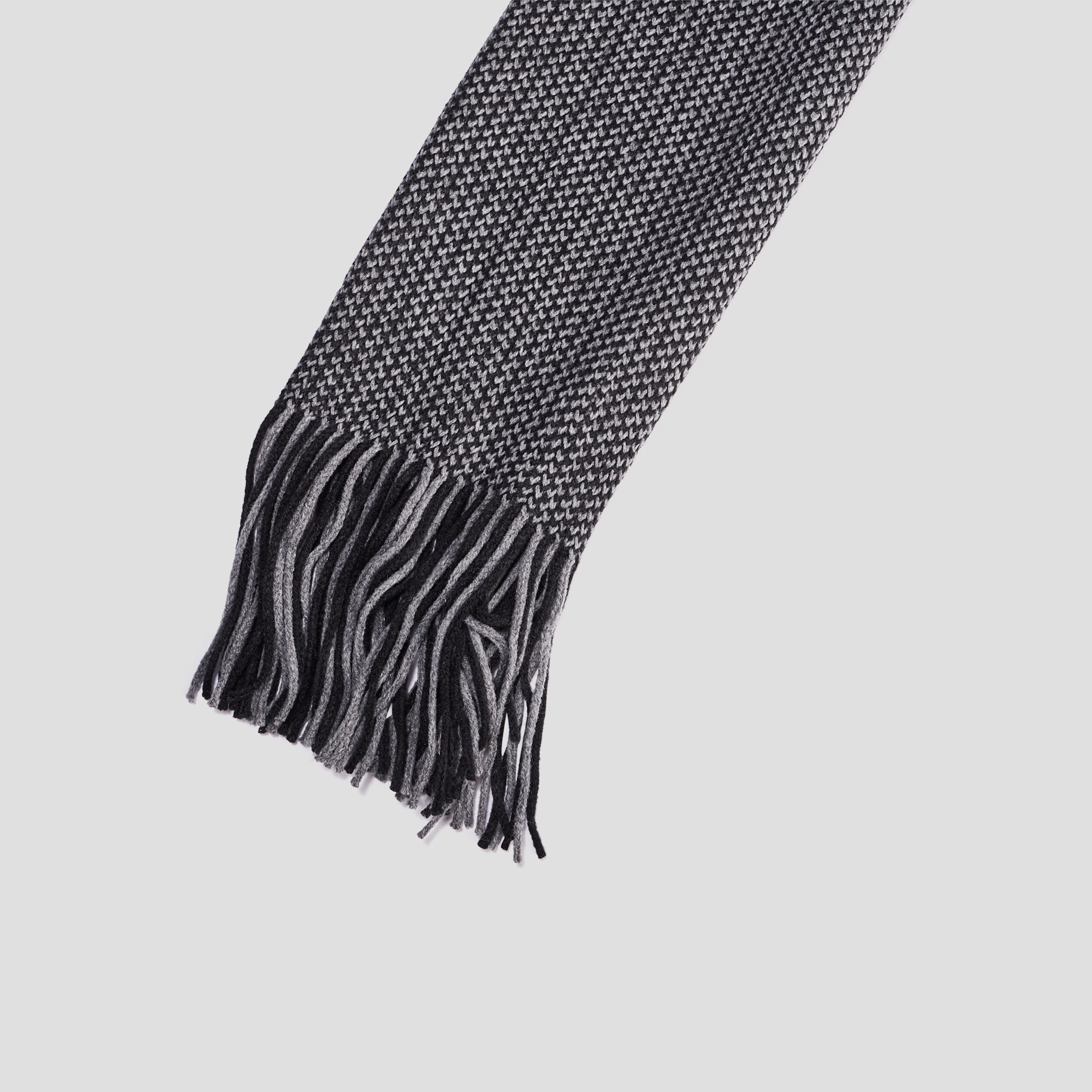echarpe avec franges gris homme Écharpe avec franges gris homme