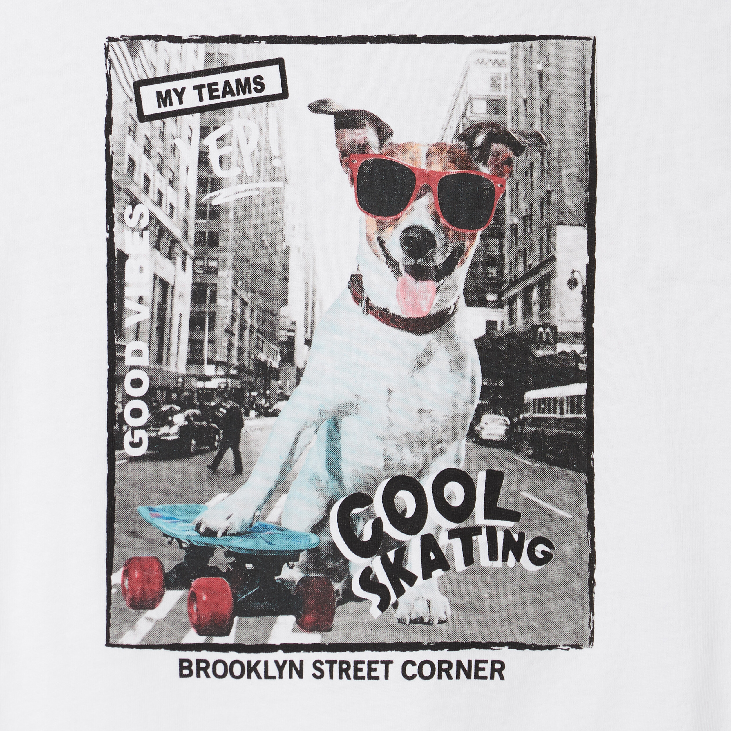 T-shirt manches courtes blanc garçon