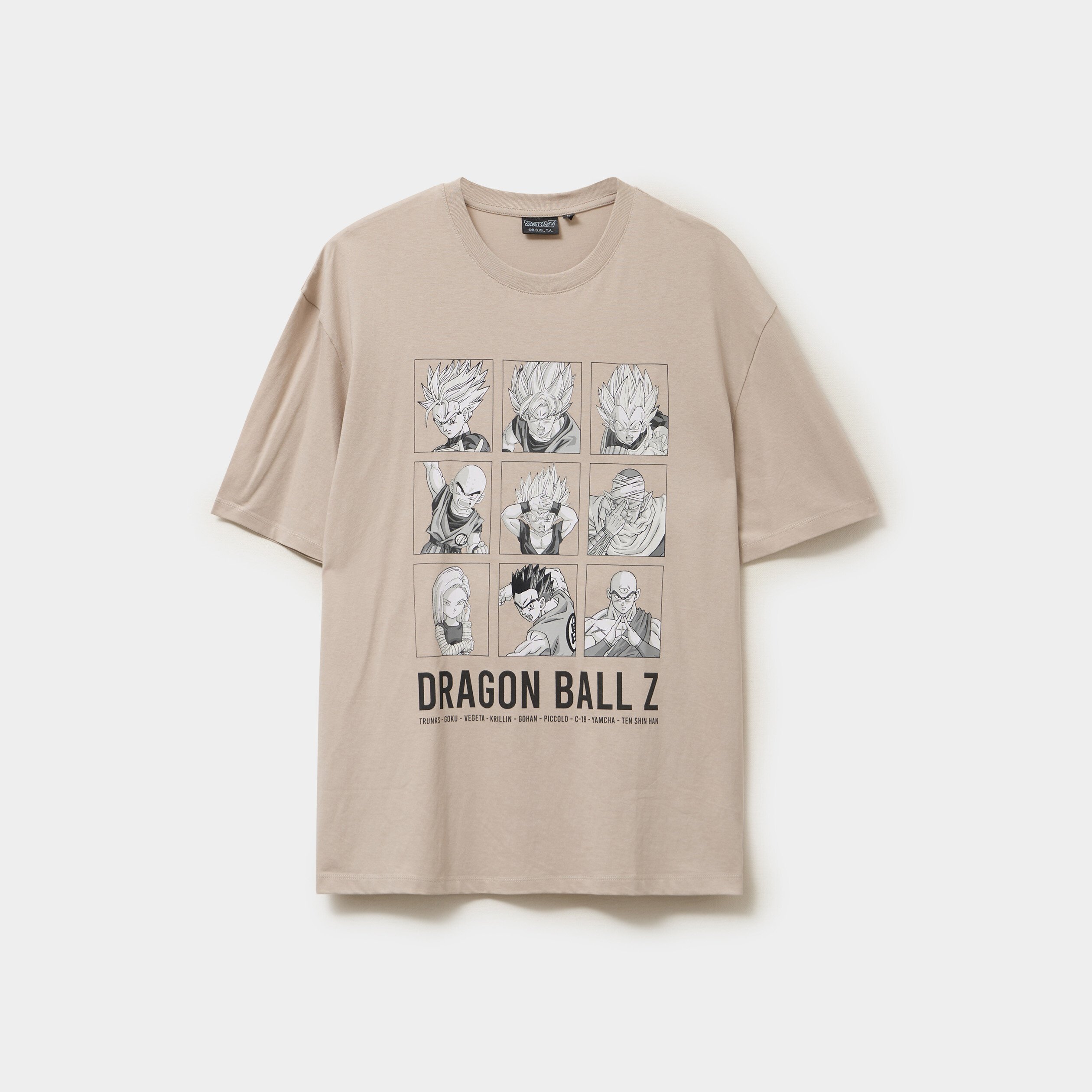T-shirt manches courtes Dragon Ball Z gris clair homme