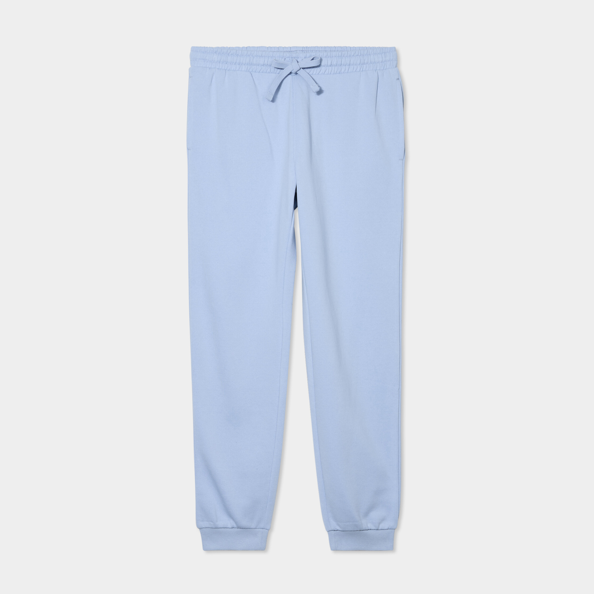 Pantalon jogging droit molleton bleu ciel homme La Halle