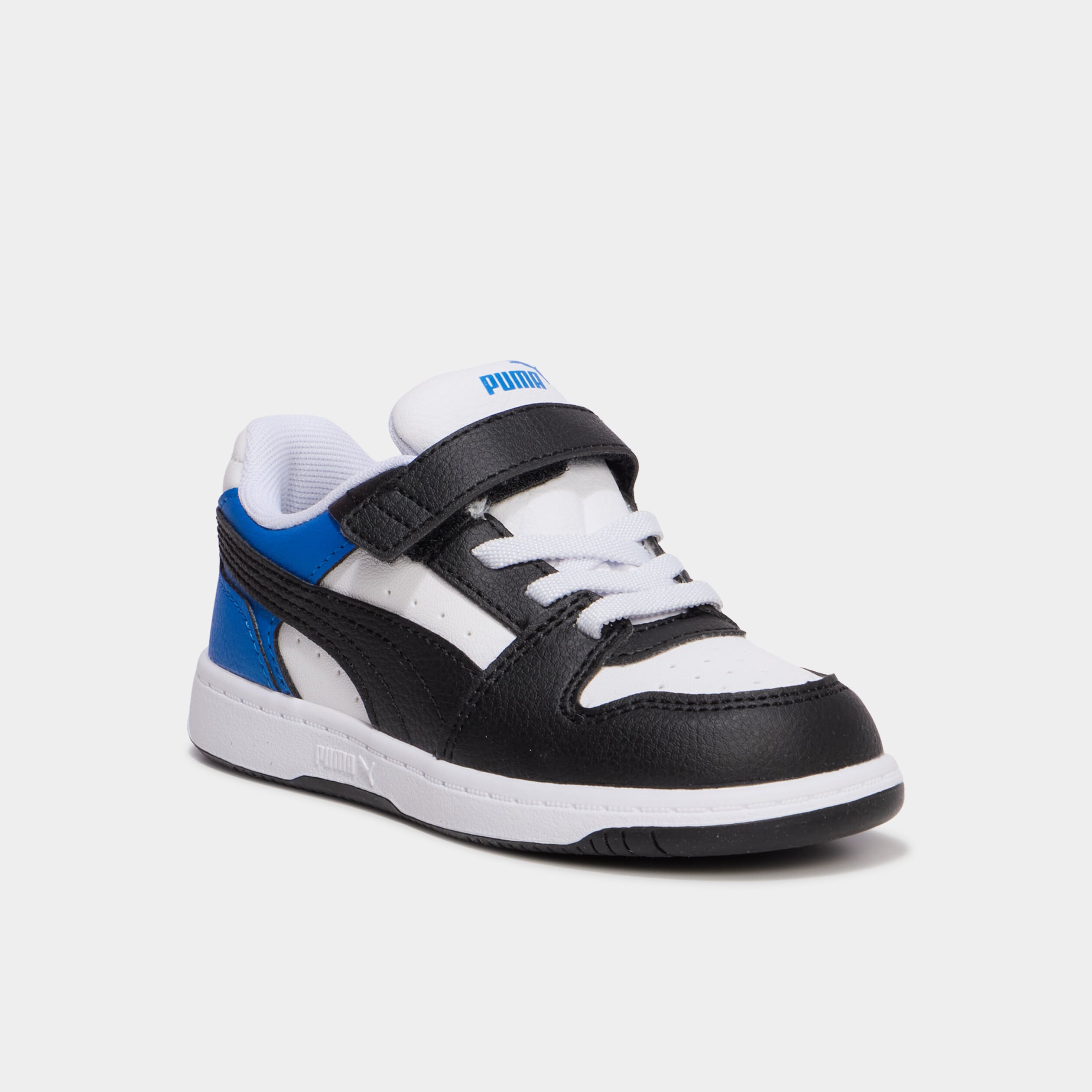 Baskets &agrave; scratchs Puma Rebound Slam bleu electrique gar&ccedil;on