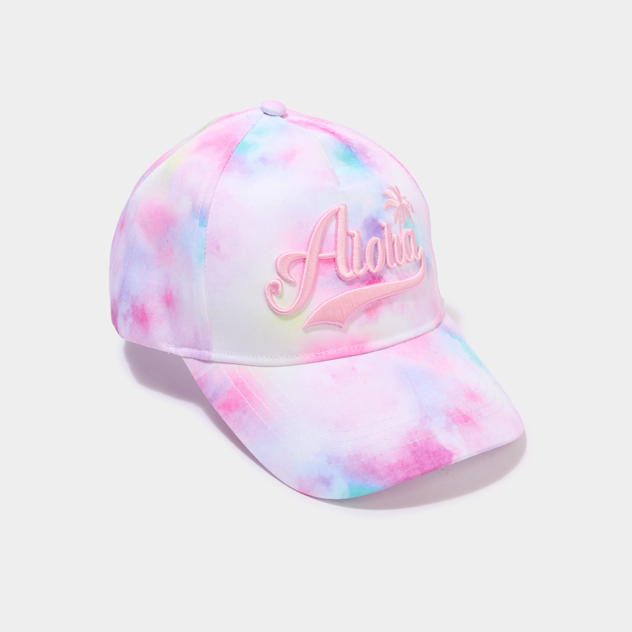 Casquette d&eacute;tails brod&eacute;s multicolore fille