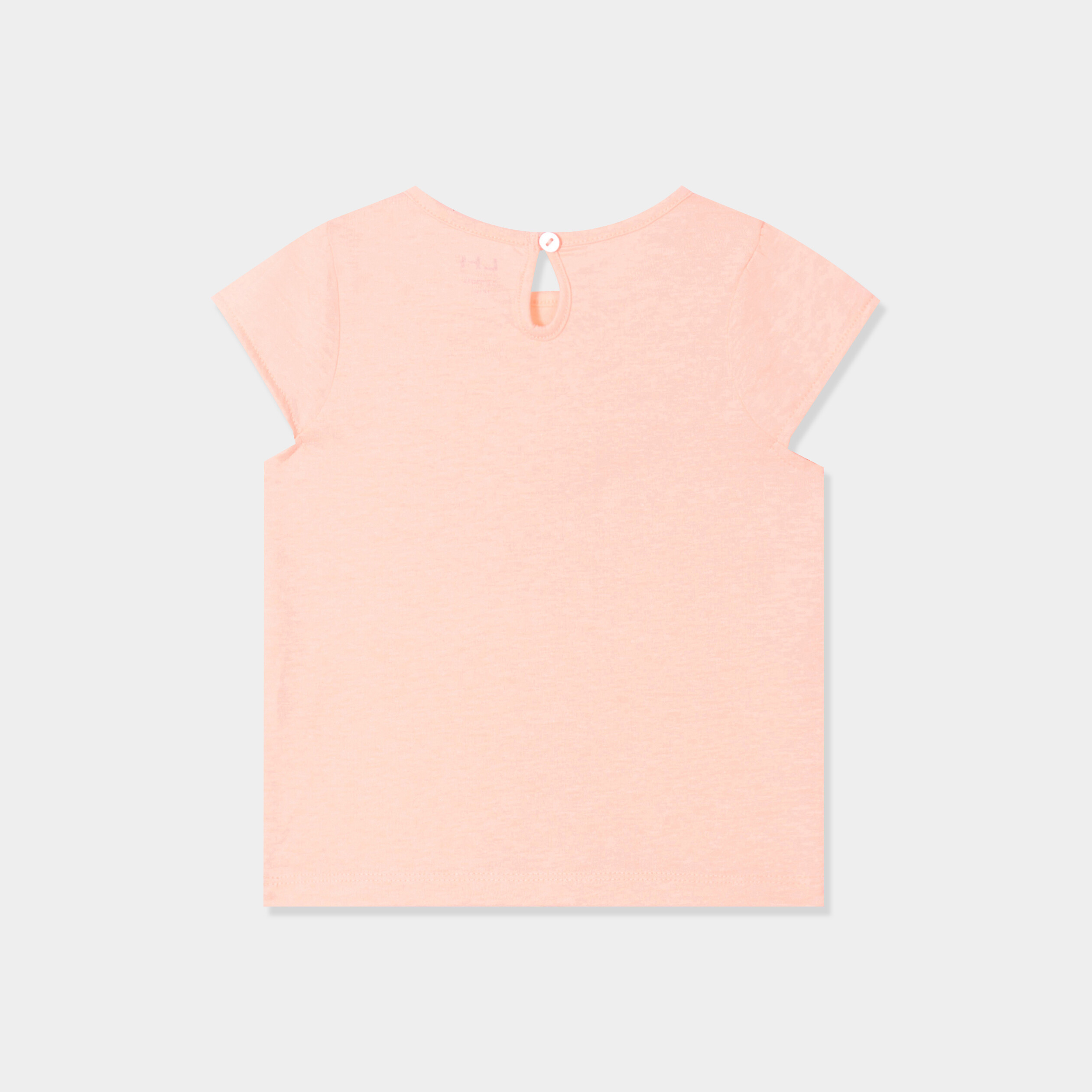 ensemble 2 pieces t shirt et short coton rose fluo bebef Ensemble 2 pièces t-shirt et short coton rose fluo bébé fille