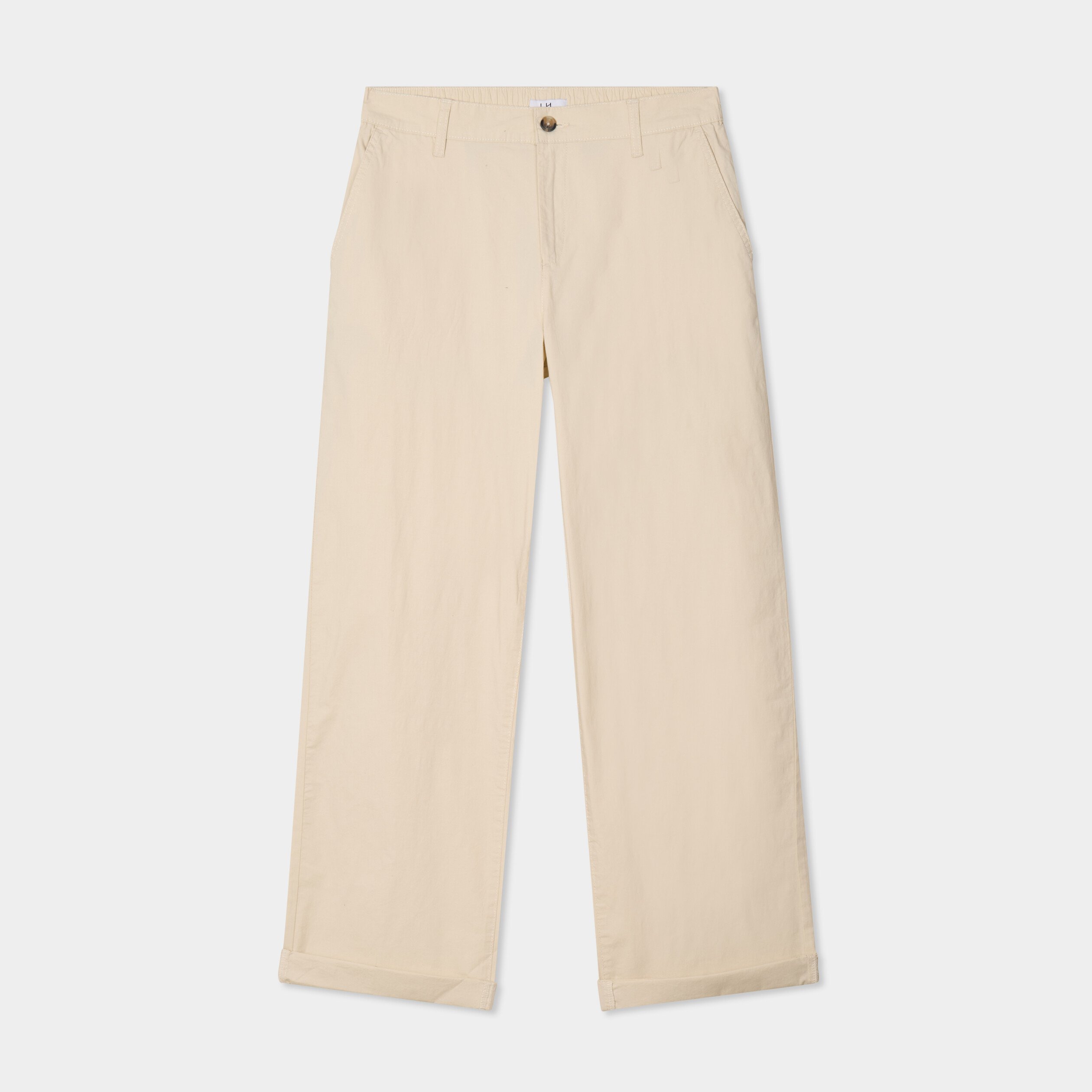 pantalon chino relax coton beige homme Pantalon chino relax coton beige homme