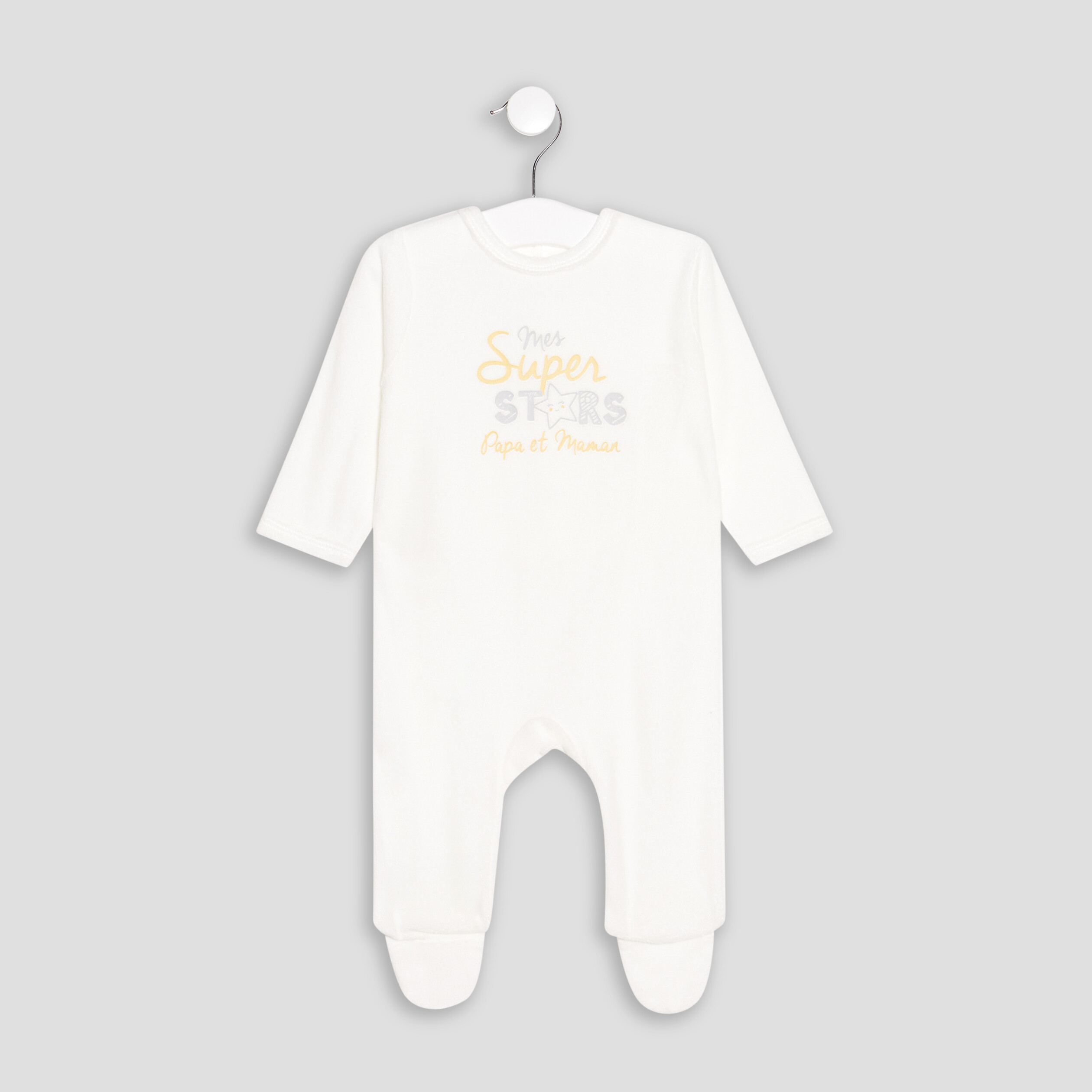 Coton Bio Bébé Pyjama Petit Bateau Manches Longues Bébé Fille | 100% Coton Bio | Ouverture Boutons-Pression Dors Bien Bébé Fille