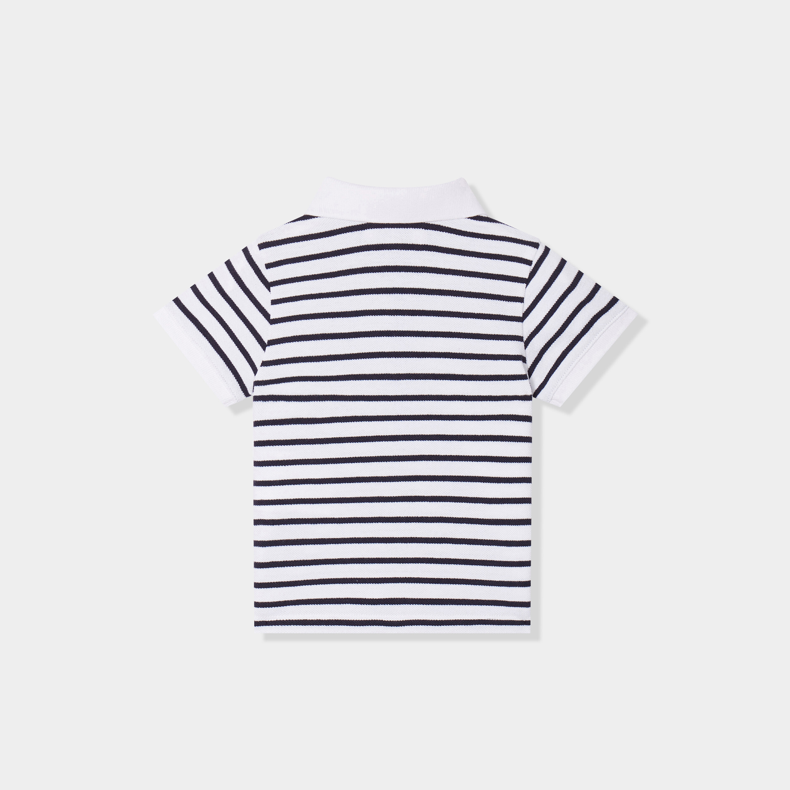 polo manches courtes coton creeks ecru bebeg Polo manches courtes coton Creeks ecru bébé garçon
