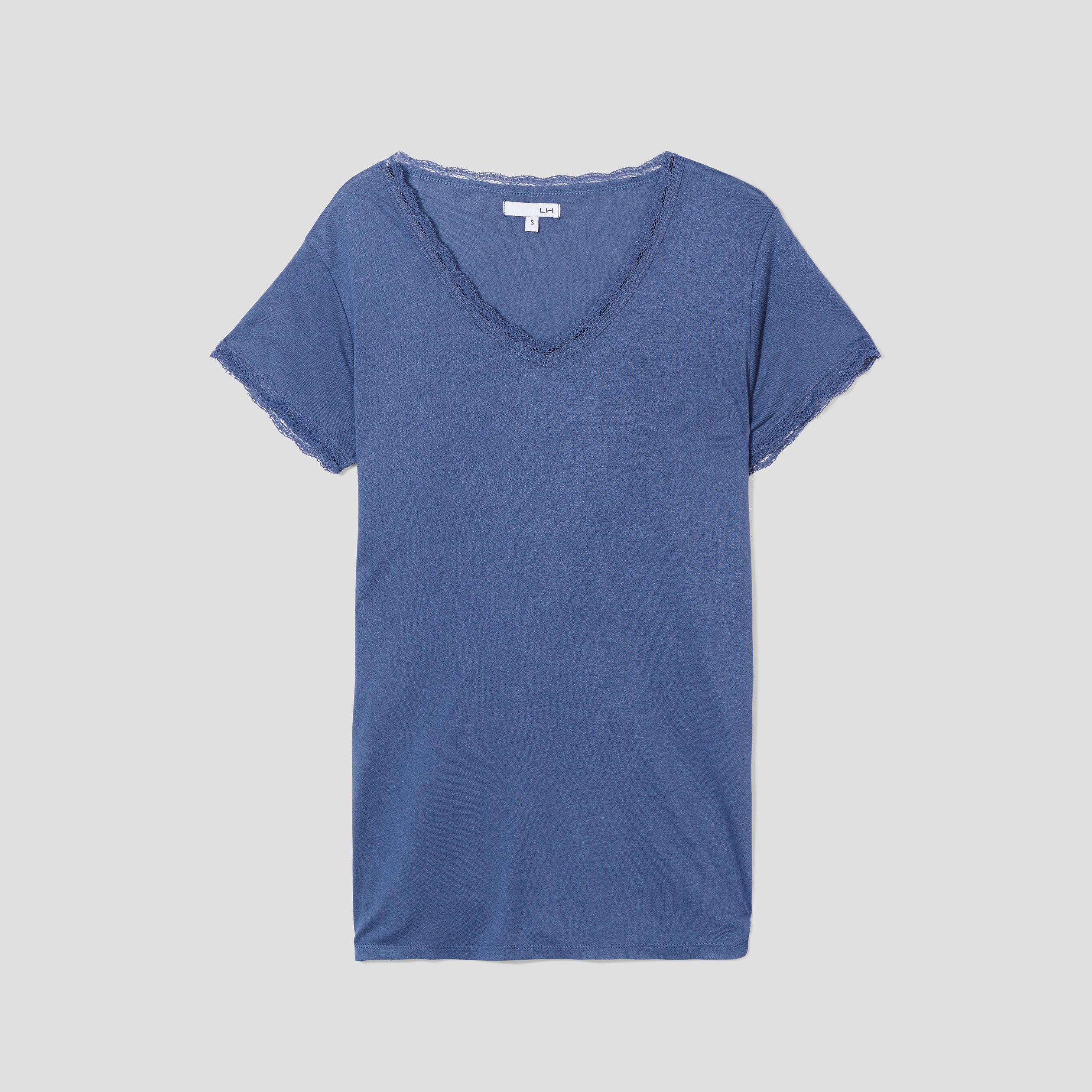 t shirt de pyjama bleu fonce femme T-shirt de pyjama bleu foncé femme