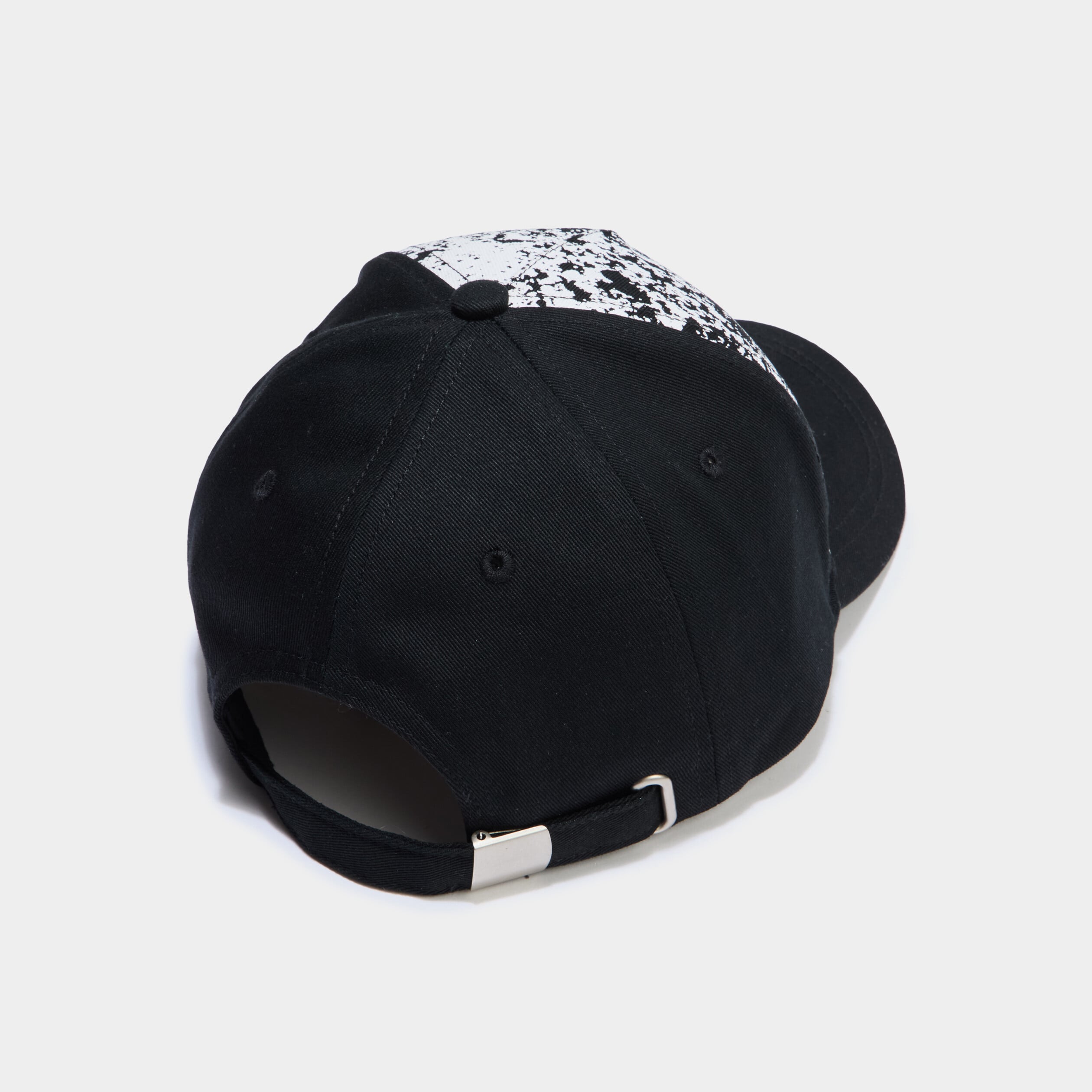 Casquette bomb&eacute;e en coton noir gar&ccedil;on