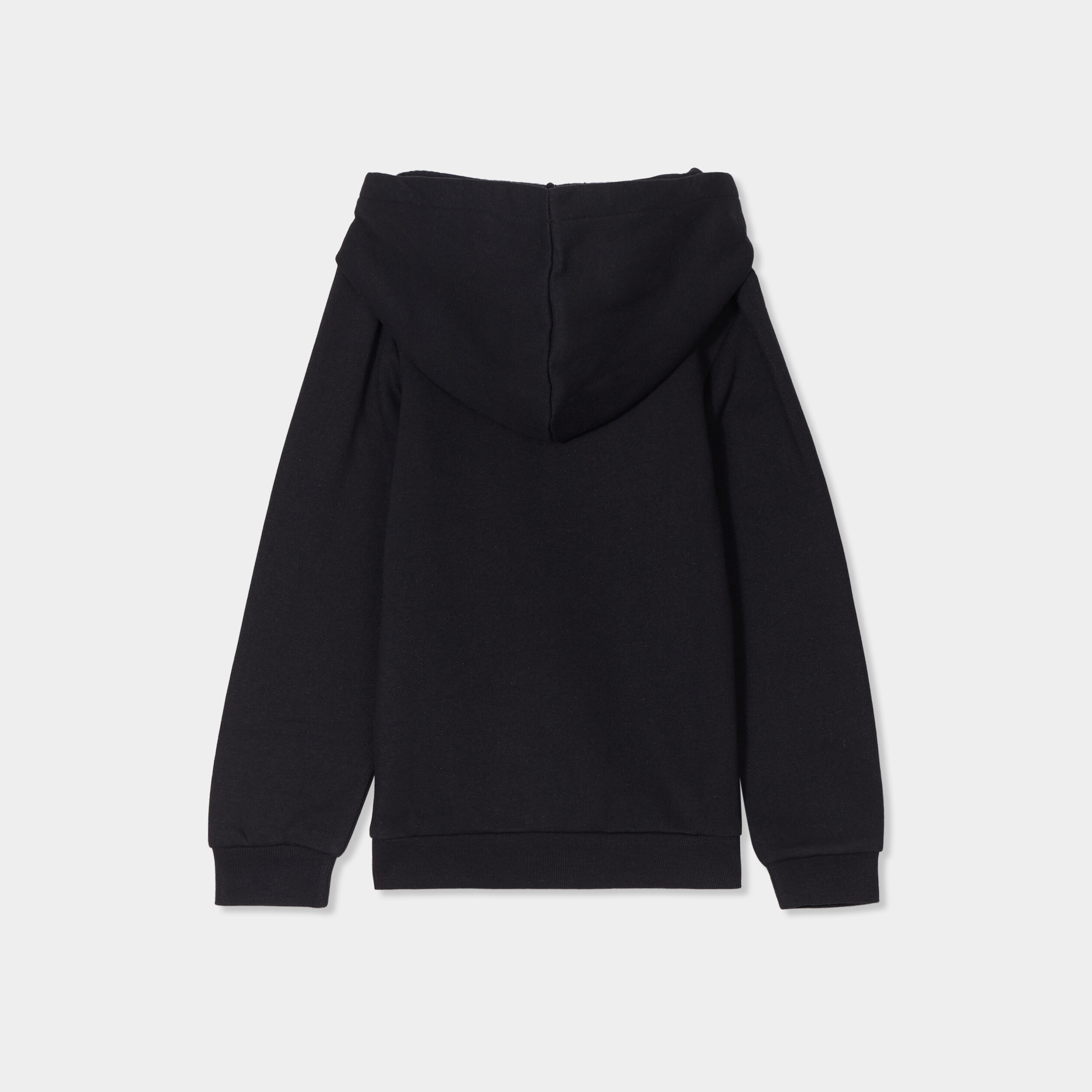 sweat a capuche hoodie droit noir fille Sweat à capuche hoodie droit noir fille