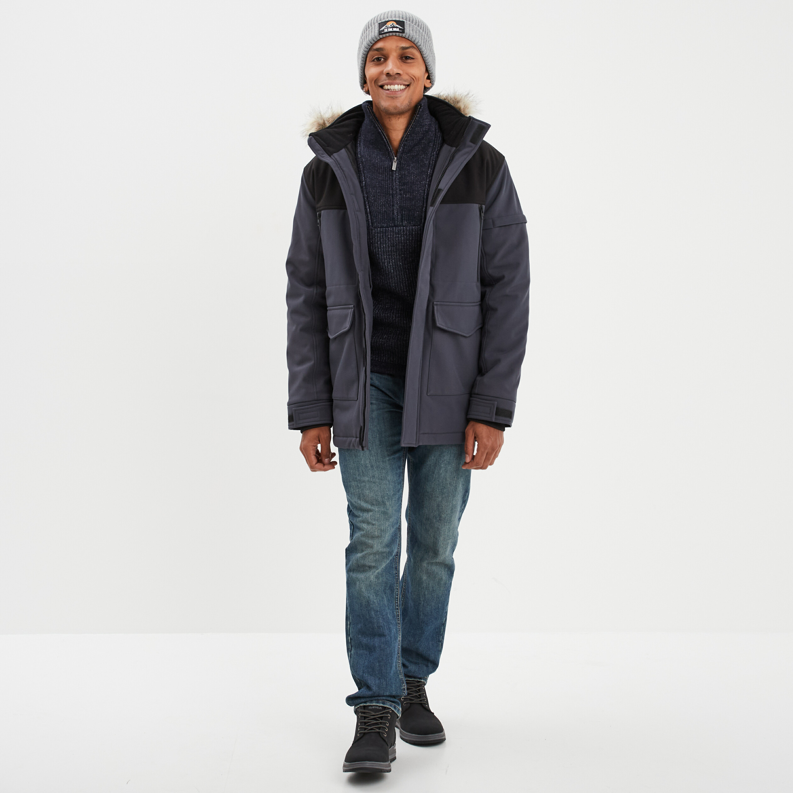 Pull Camionneur Chemise Avec Pull Par Dessus Pull Avec Col