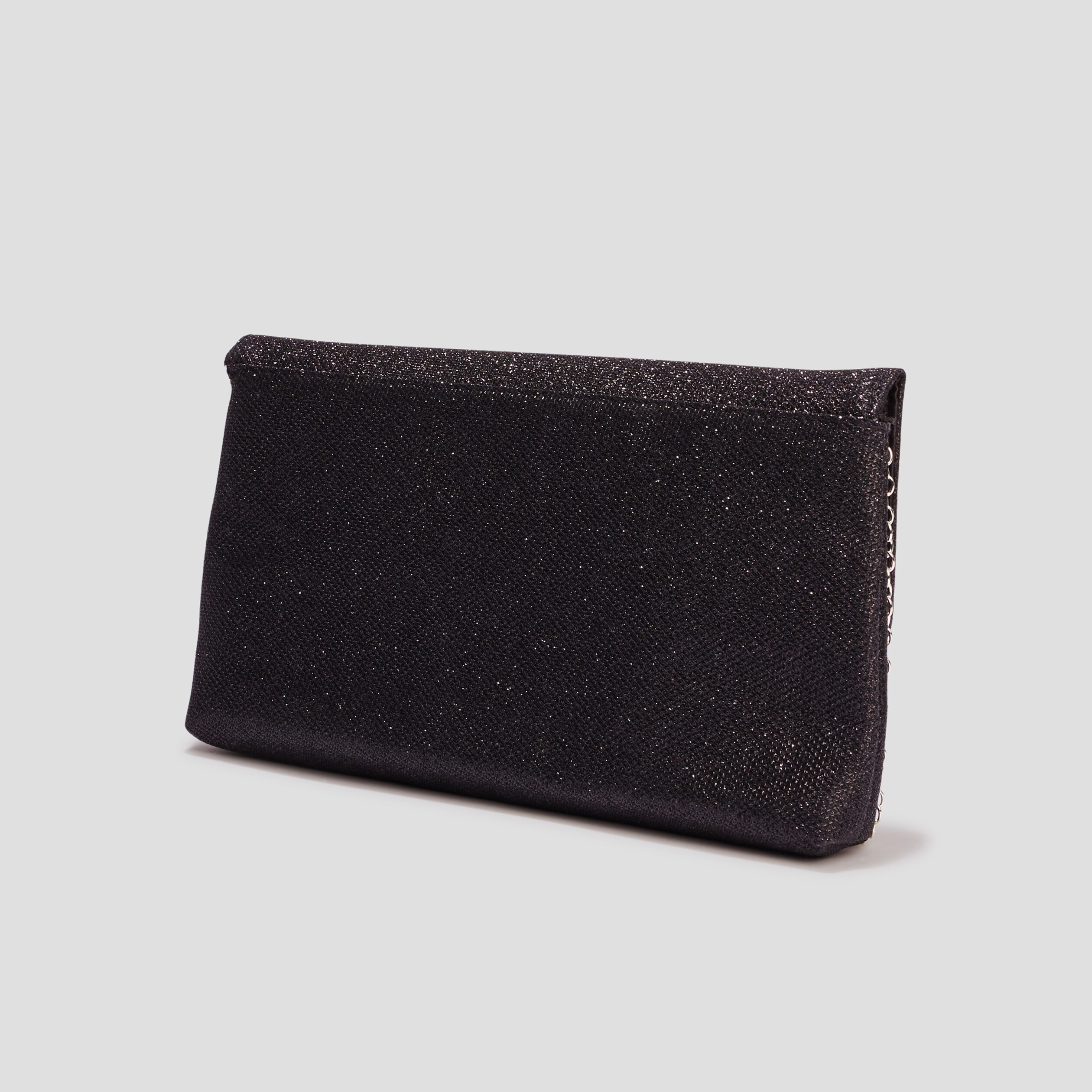Sac pochette a paillettes noir femme La Halle