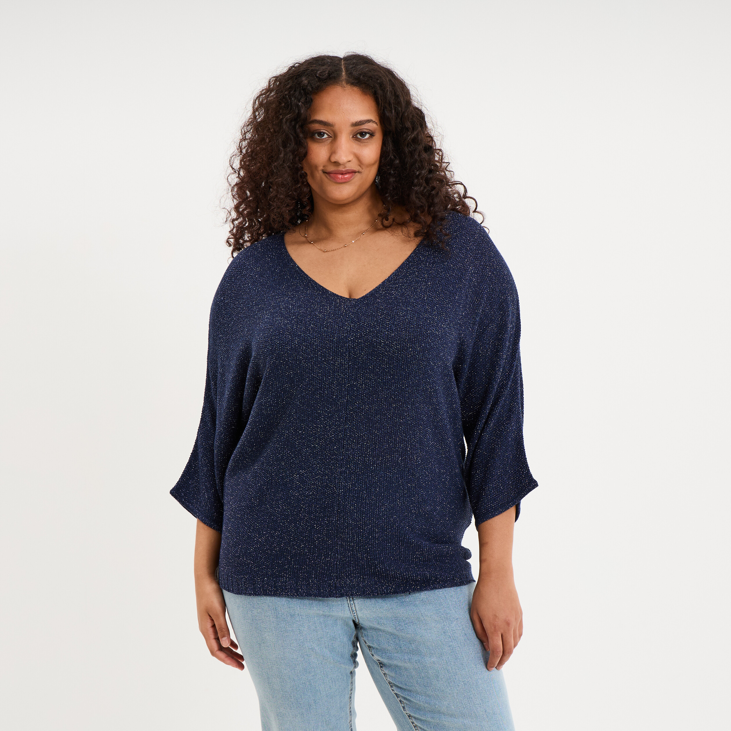 GANT Coton Bleu Cachemire Pull Col Rond Pull Taille M