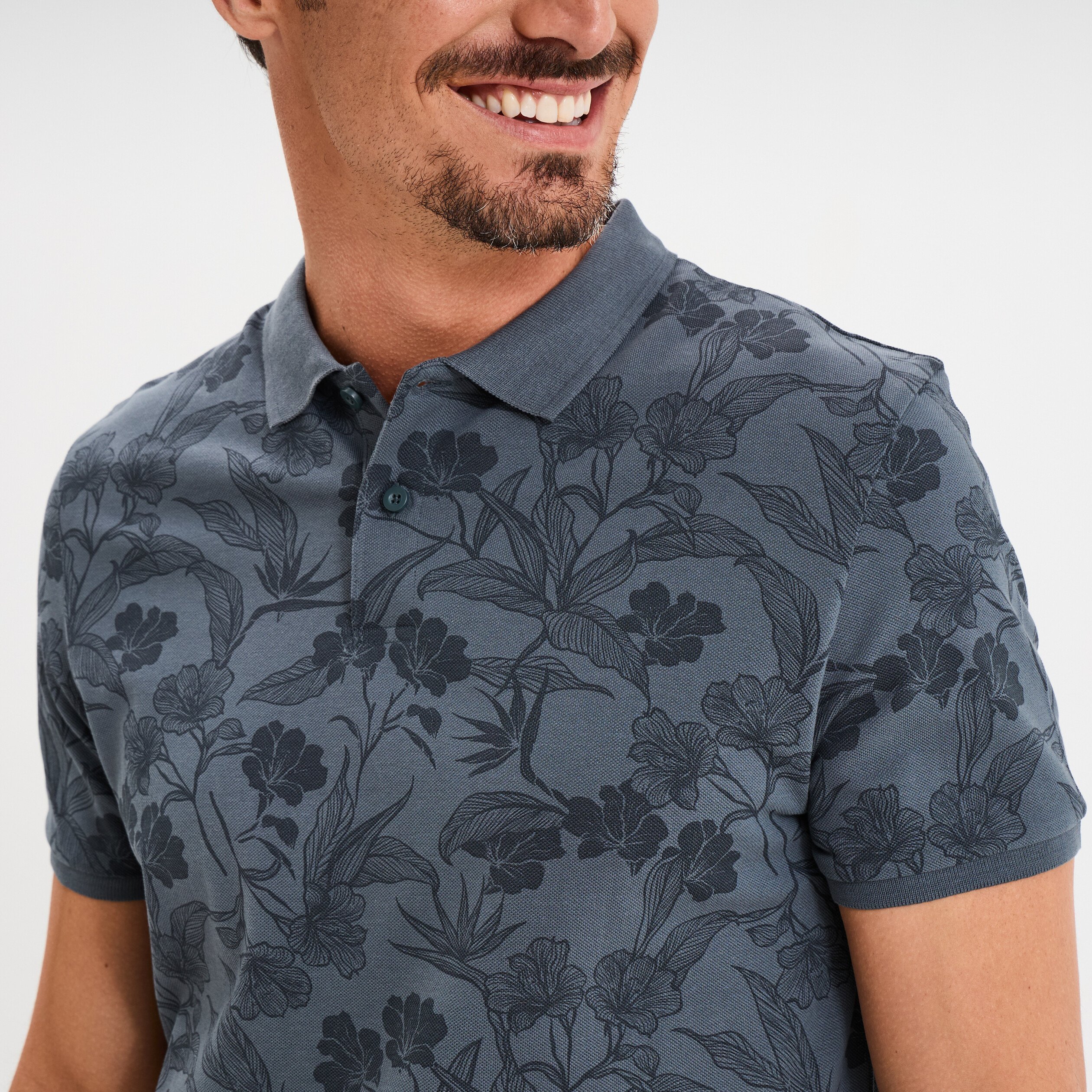 polo droit manches courtes coton bleu fonce homme Polo droit manches courtes coton bleu foncé homme
